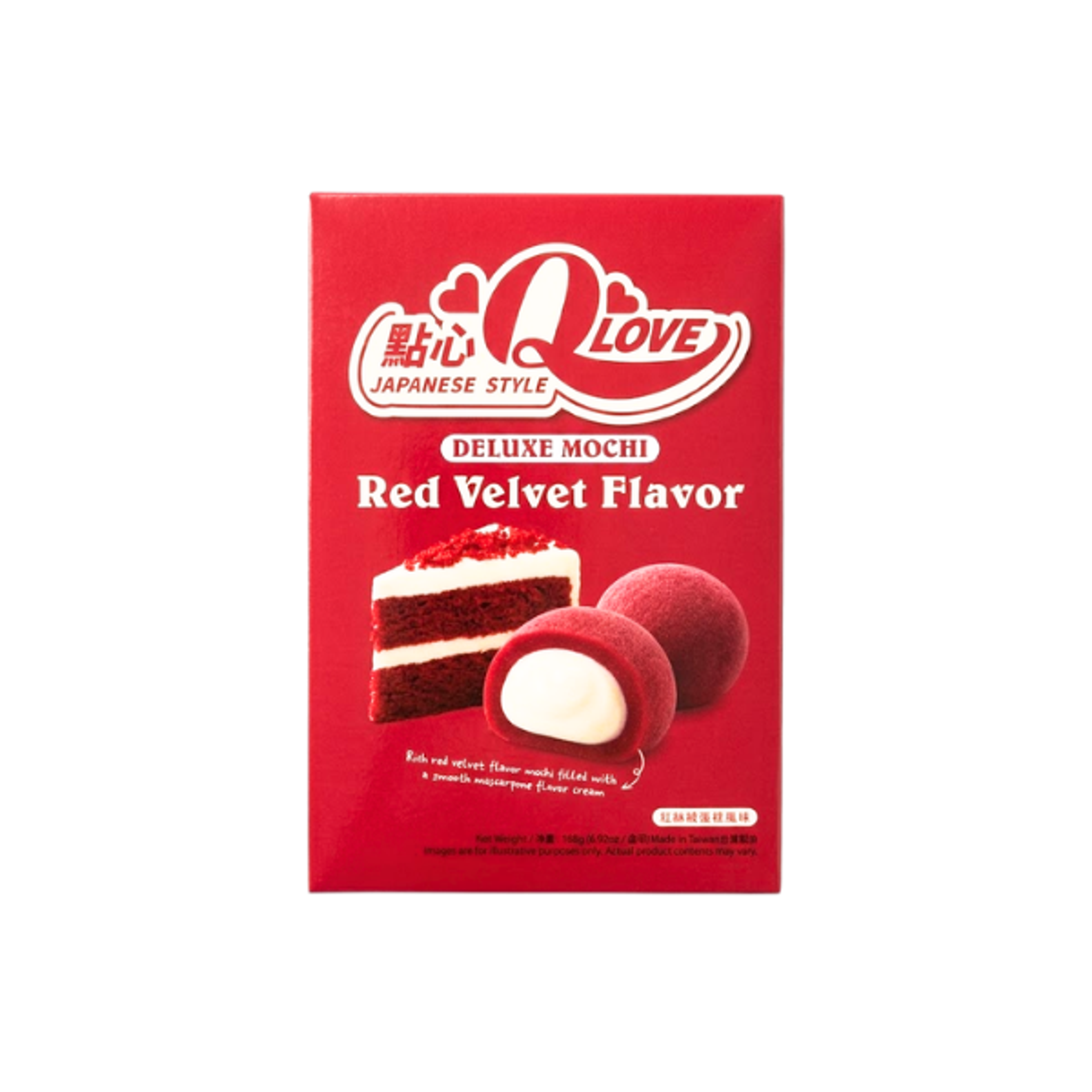 QLOVE Red Velvet Mochi 180g | Edler Dessert Mochi