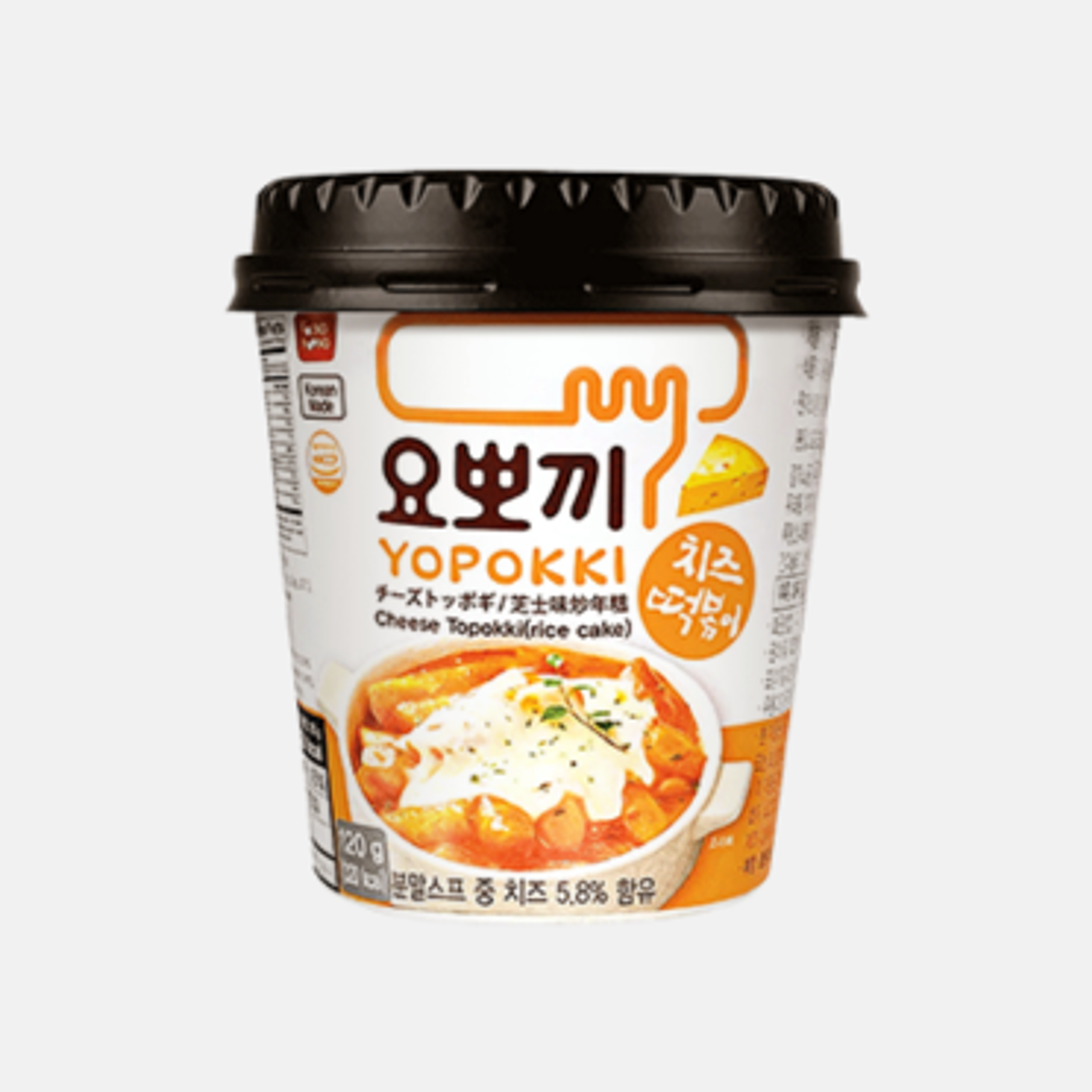 Einzeln verpackt, ideal für Reisen - Yopokki Tteokbokki Cup Cheese 120g