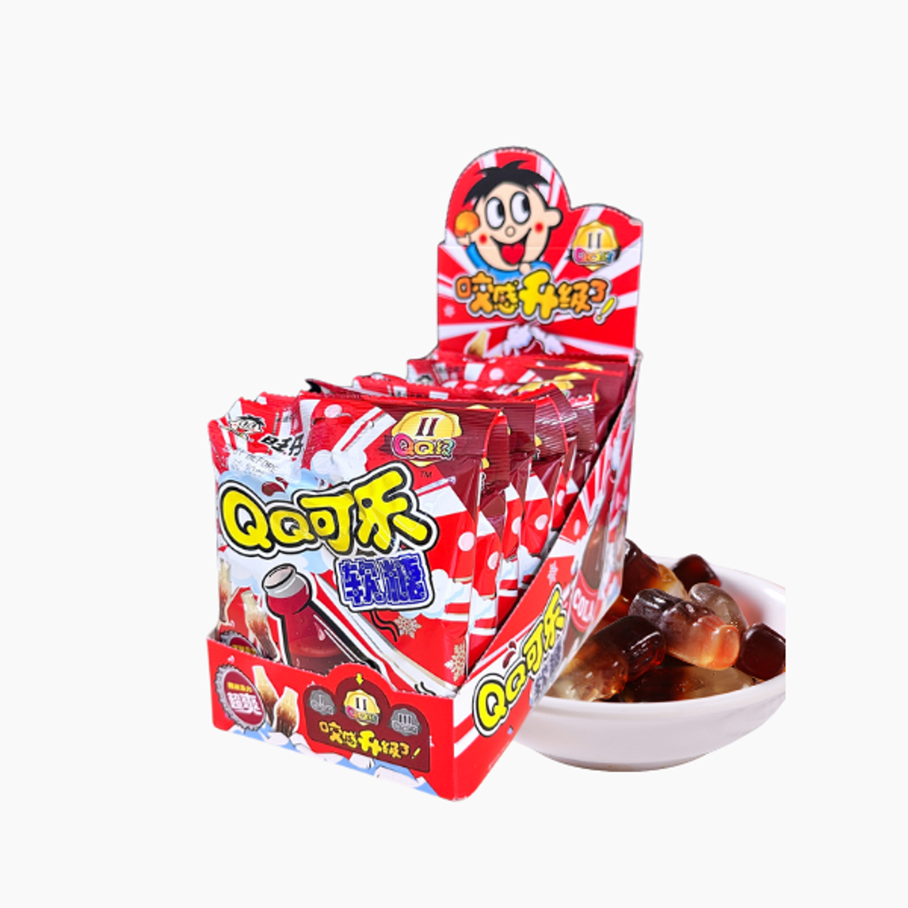 Want Want QQ Gummi Cola-Geschmack 70g – Fruchtige Gummibonbons mit Cola-Geschmack