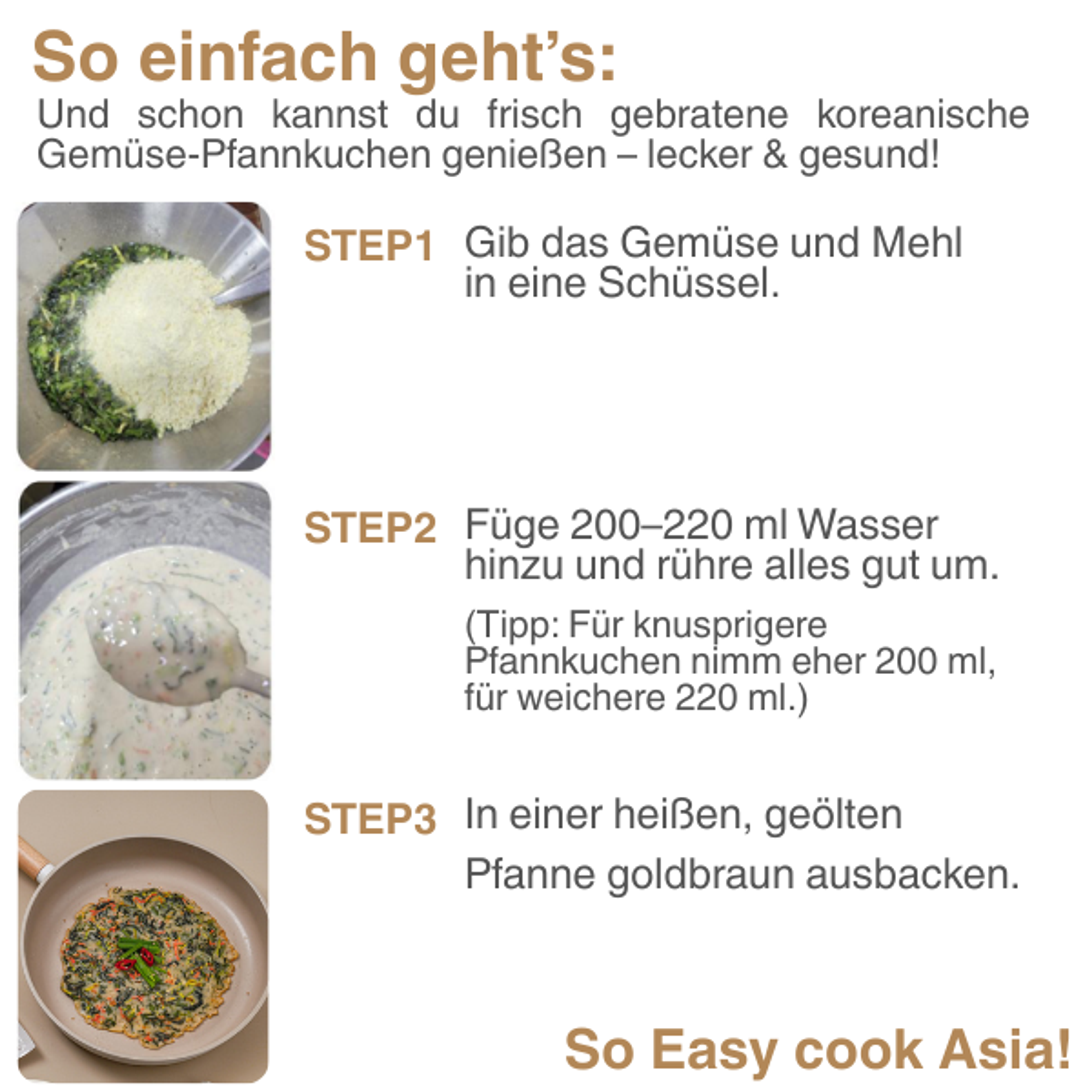 GURYE Korean Vegetable Pancake Kit 153g | Korean Veggie Pancake Mix – Crispy, Savory & Easy to Make