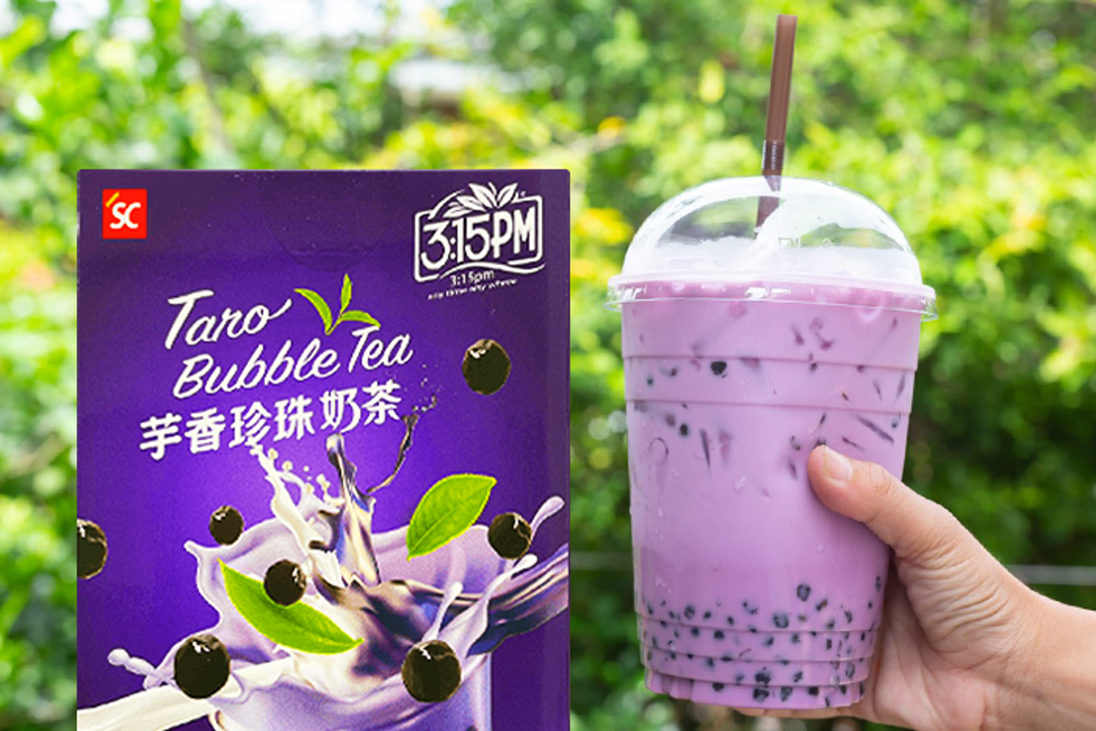 3:15 PM Taro Bubble Tea 210 g - Leicht zuzubereiten