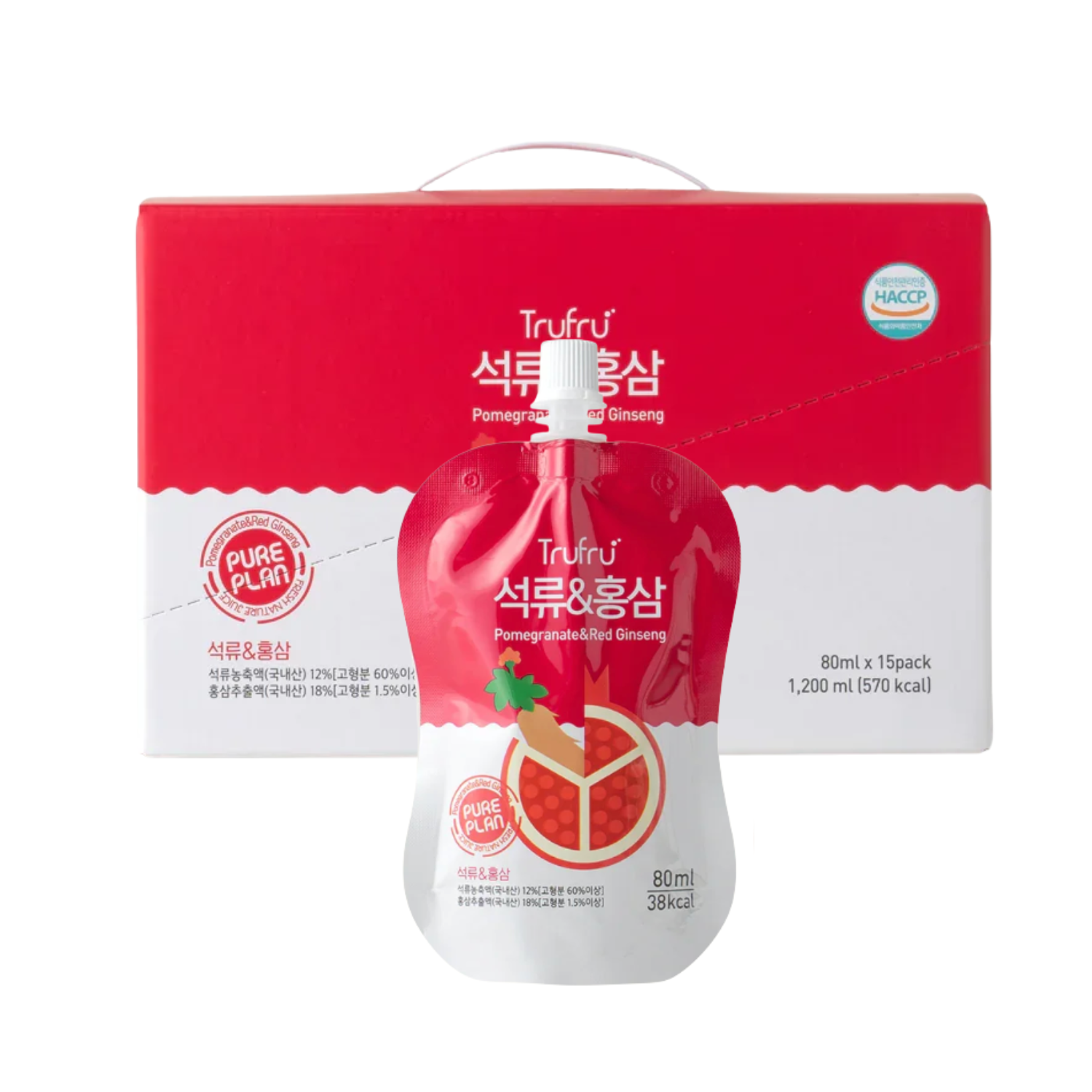 PUREPLAN Granatapfel & Roter Ginseng Juice 80ml