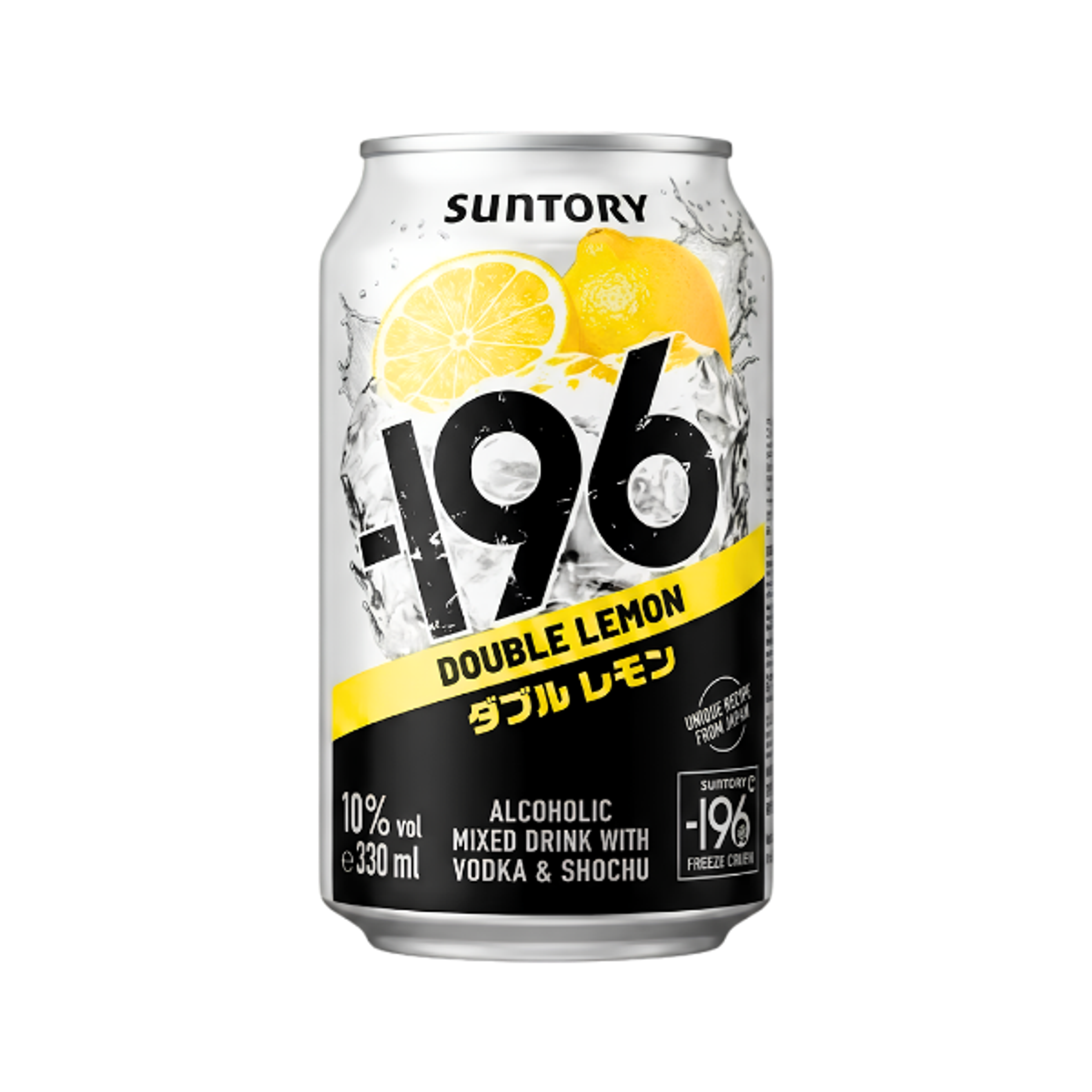 SUNTORY -196 Double Lemon 10% 330ml | Japanischer Vodka Shochu Drink