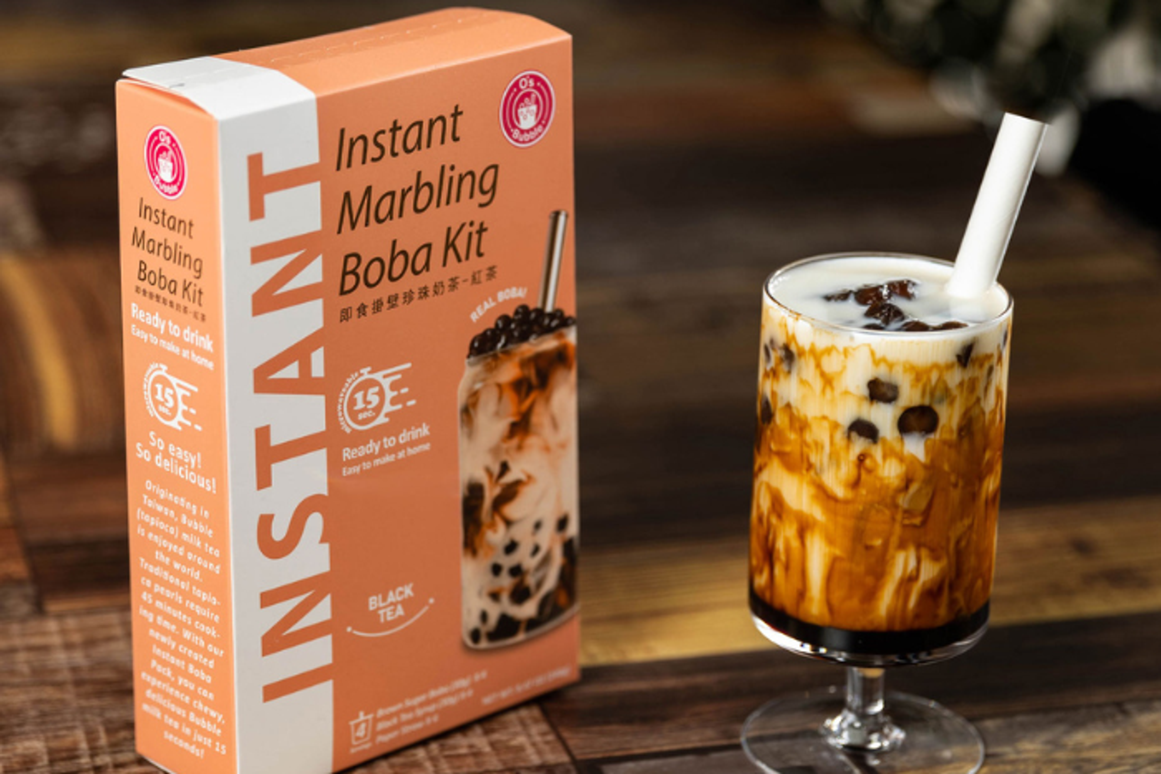 Instant Marbling Bubble Kit - Black Tea