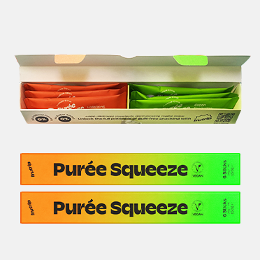 Frutrip Puree Squeeze Variety pack 6 sticks 150g - Vielseitig einsetzbar: Ideal für Snacks, Cocktails, Smoothies und mehr.