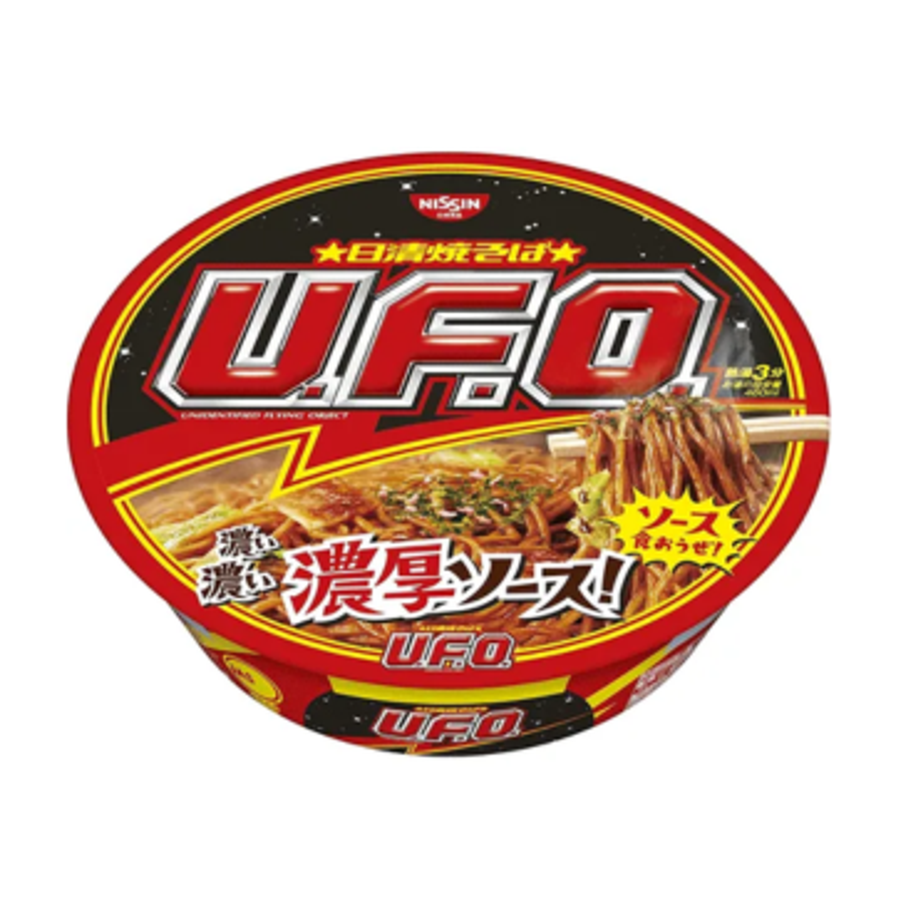 Genieße den unvergleichlichen Geschmack von Nissin U.F.O. Fried Noodle Yakisoba Original - schnell, würzig und köstlich!