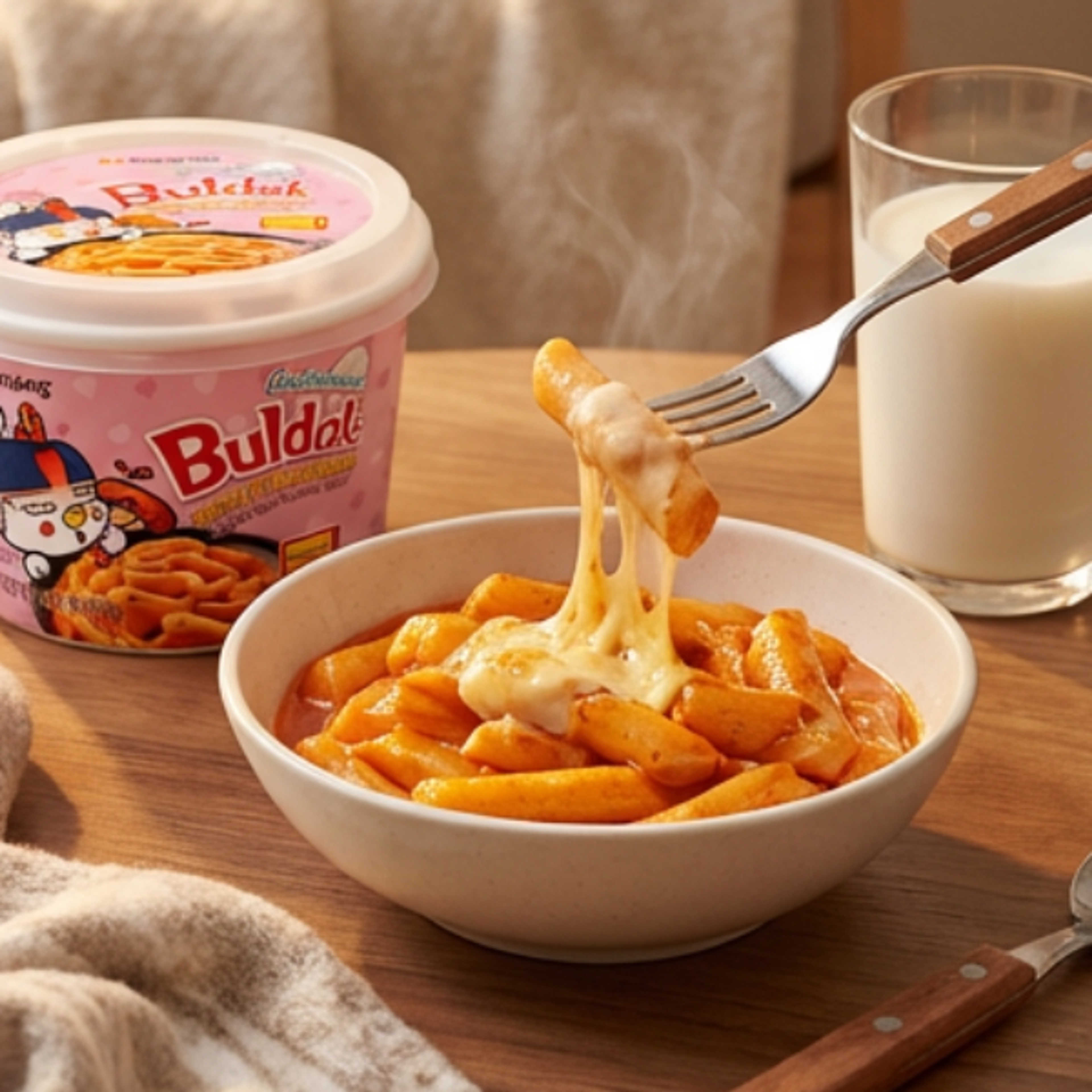 Buldak Carbonara Tteokbokki
