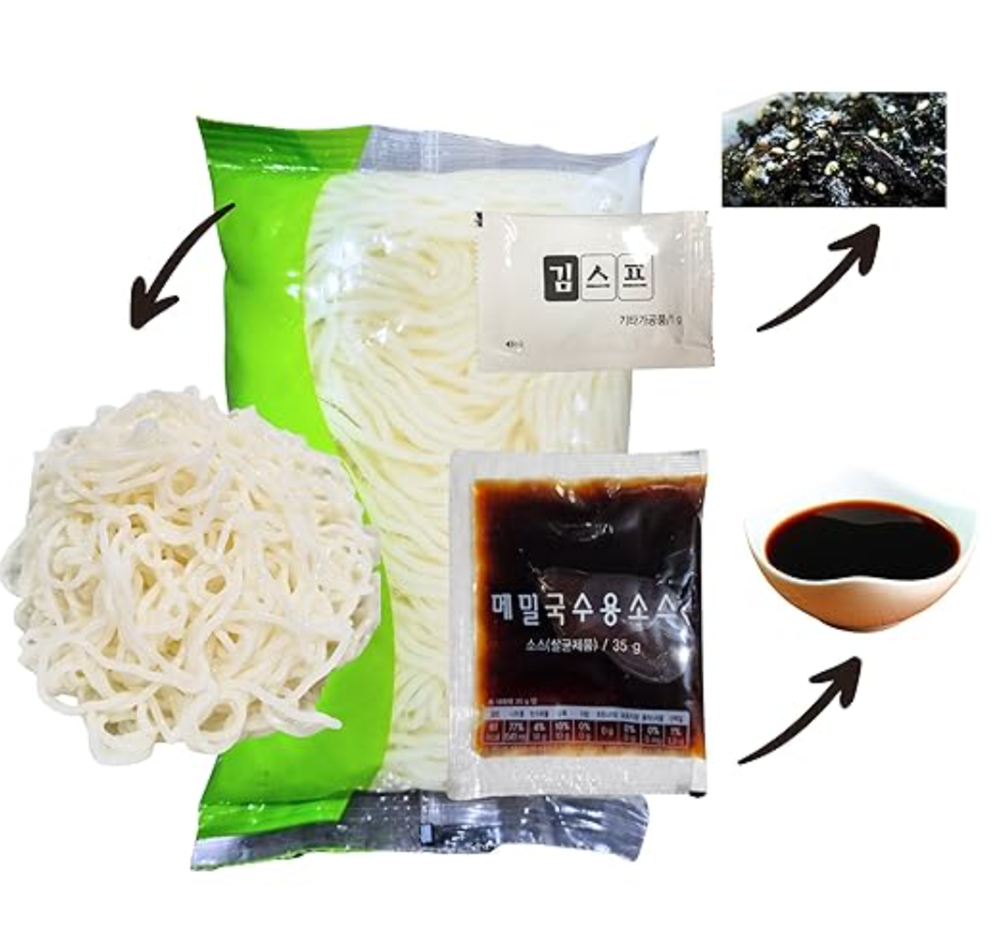 ECA Tofu Noodle with Soba Sauce 376 g | Low-Calorie Tofu Noodles with Savory Soba Flavor