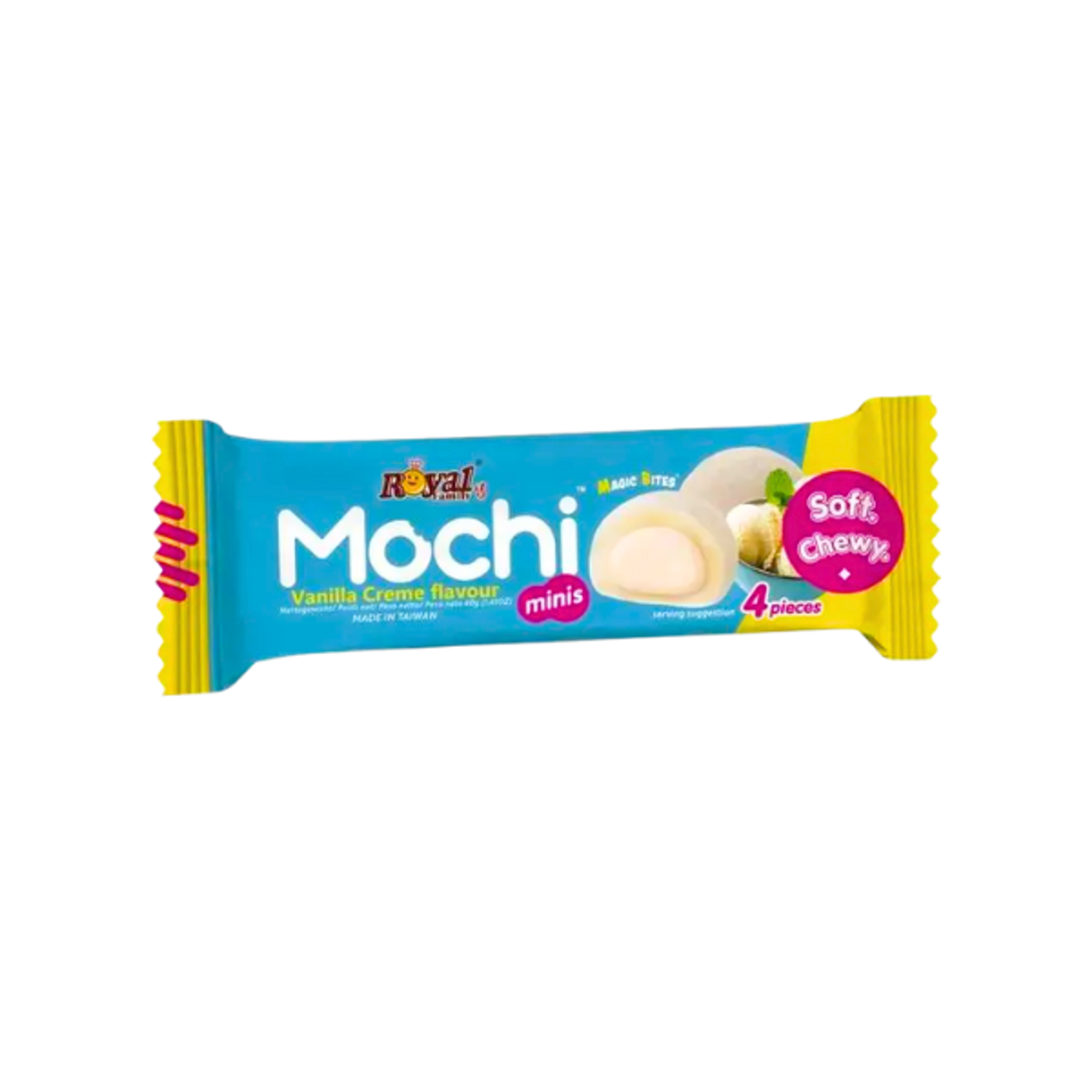 ROYAL FAMILY Mini Mochi Vanilla 40g | Weiche Mochi mit Vanillecreme
