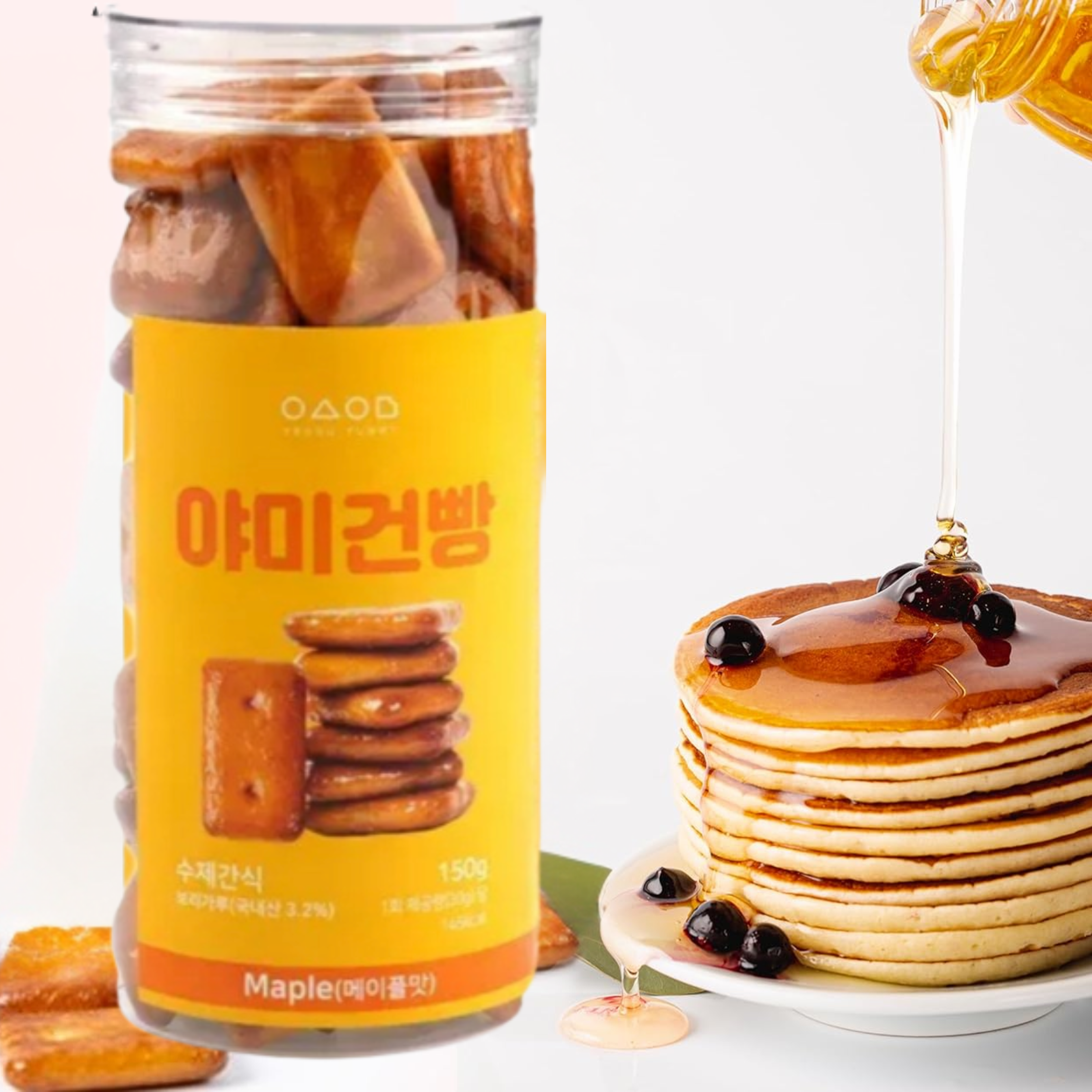 YEOSUYUMMY Barley Cracker Maple 150g – Crispy & sweet