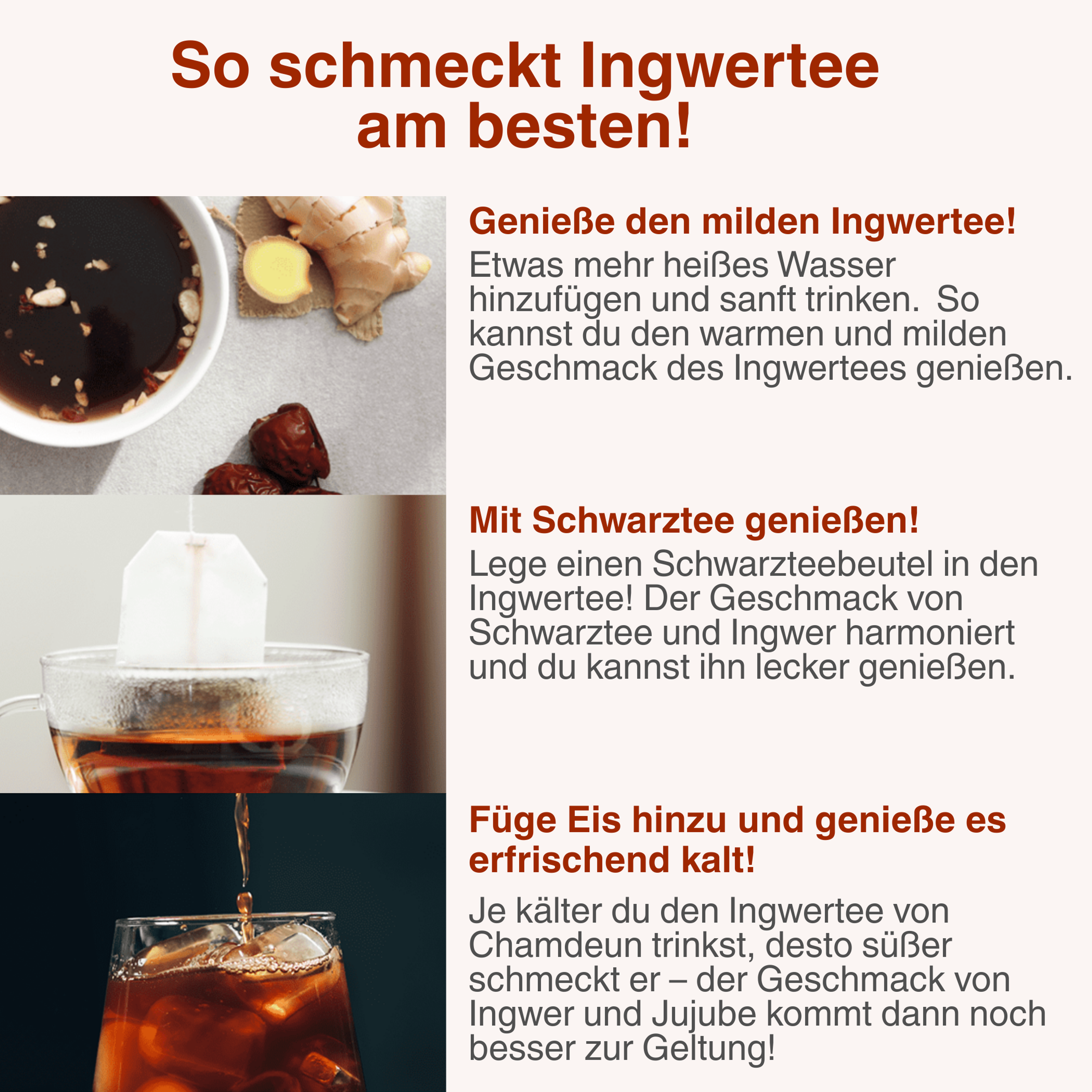 CHARMDEN Jujube Ginger Tea 100ml – Warming Date & Ginger Tea