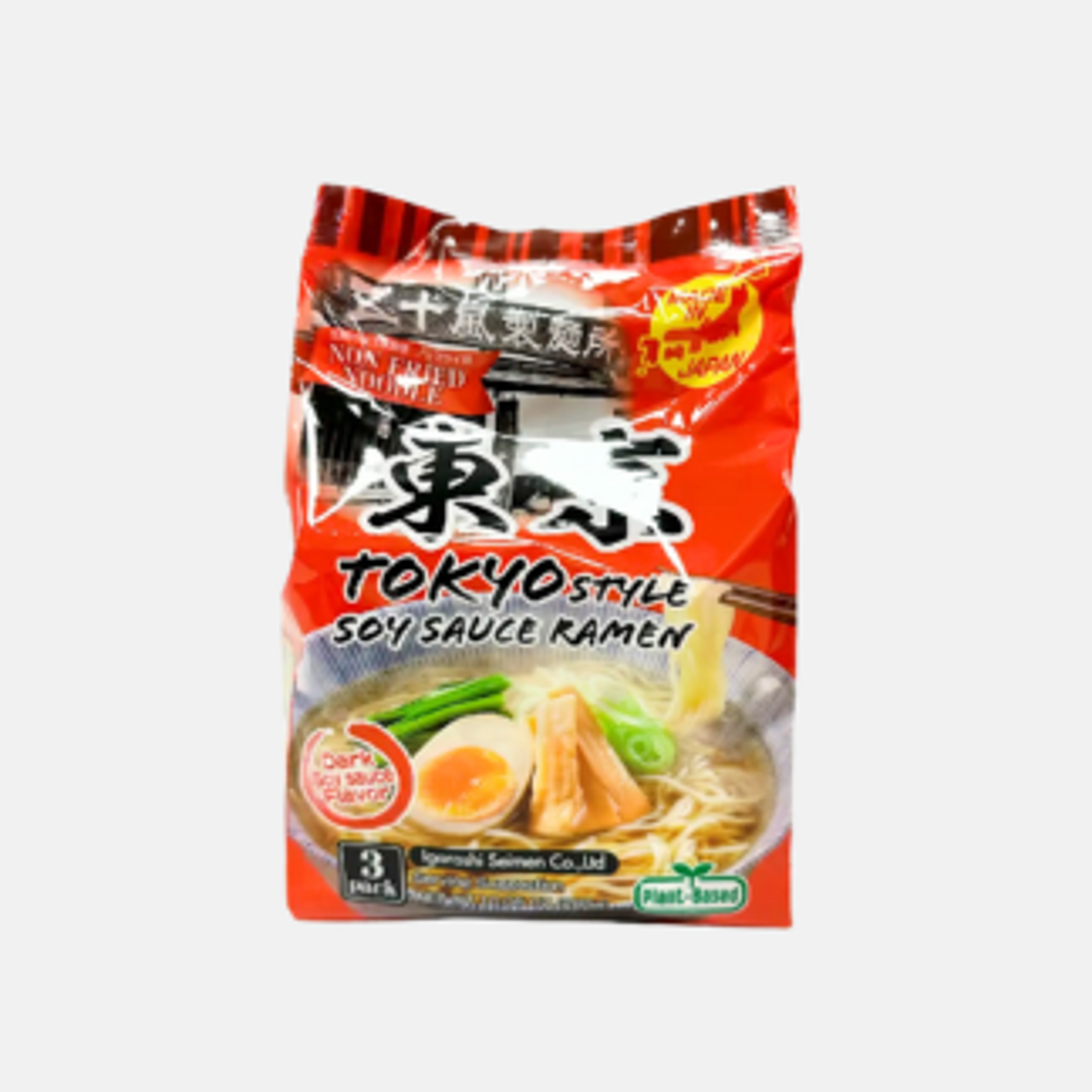 Igarashi Vegane Tokyo Shoyu Ramen 3er-Pack | Authentischer, veganer Shoyu-Geschmack aus Japan