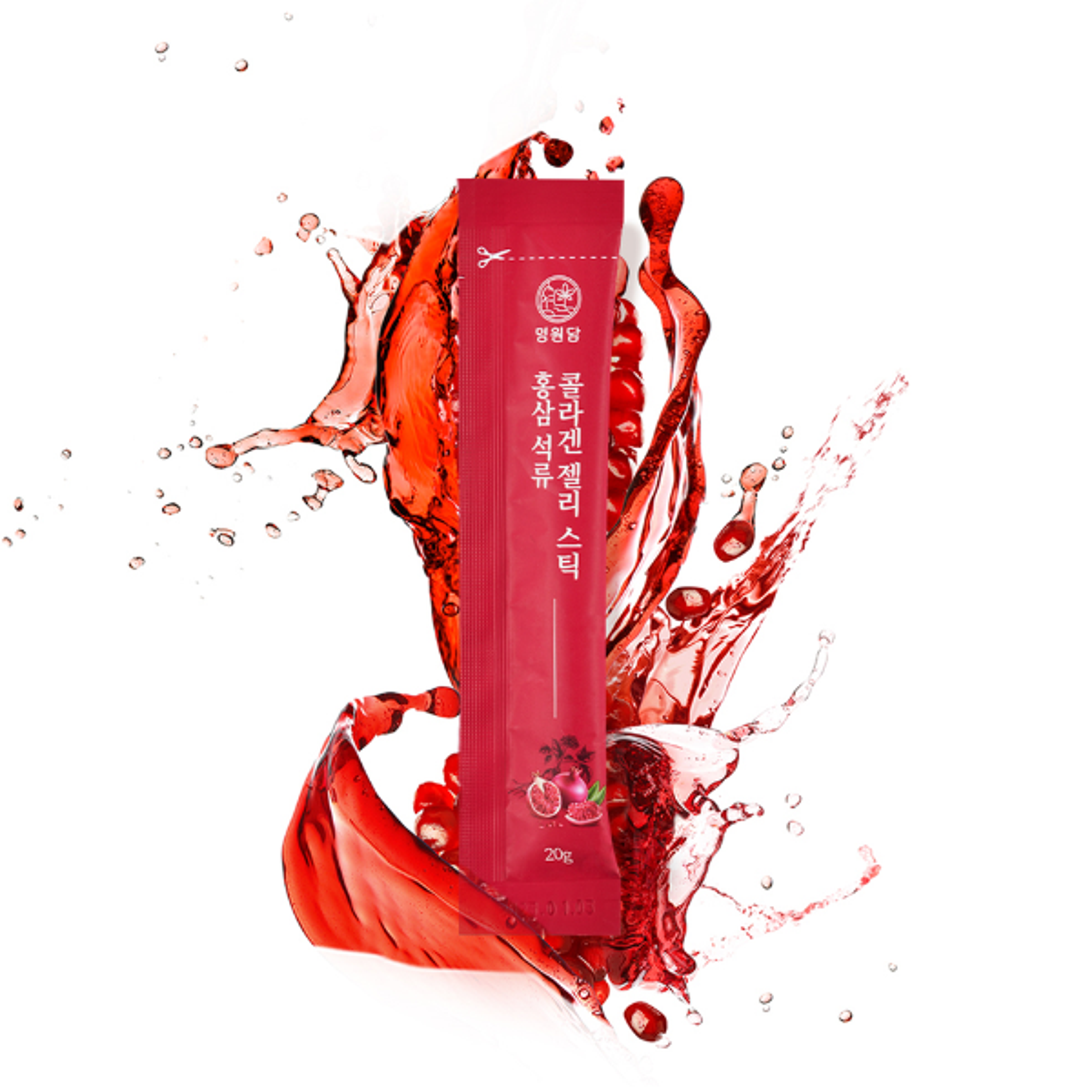 Myeongwon Ginseng Kollagen Sticks 280g | Roter Ginseng, Kollagen & Hyaluronsäure – Zuckerfrei & pflegend