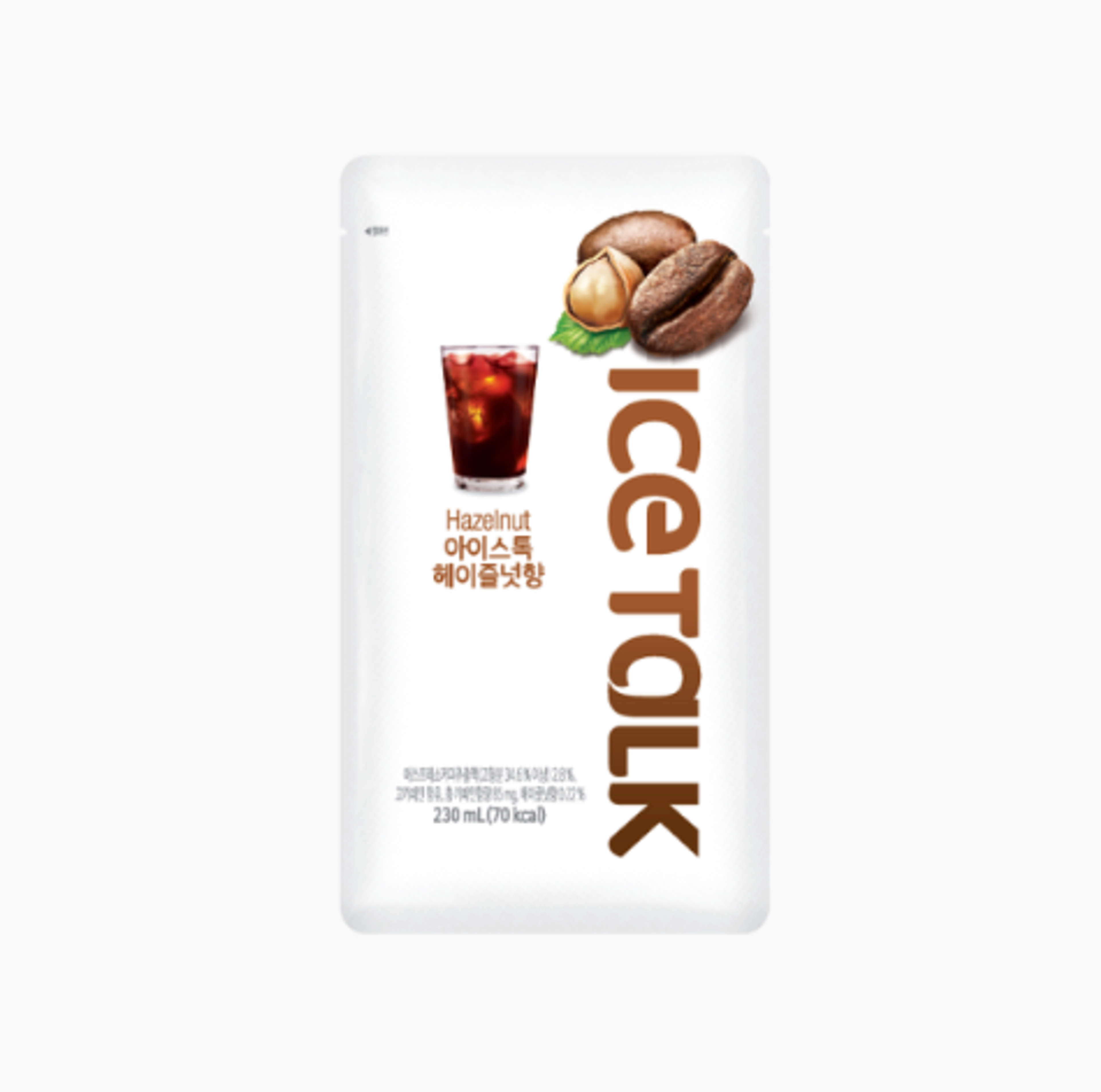 ICE TALK Hazelnut Coffee 230ml | Cremiger Haselnuss-Kaffee mit Milch – perfekt gekühlt genießen