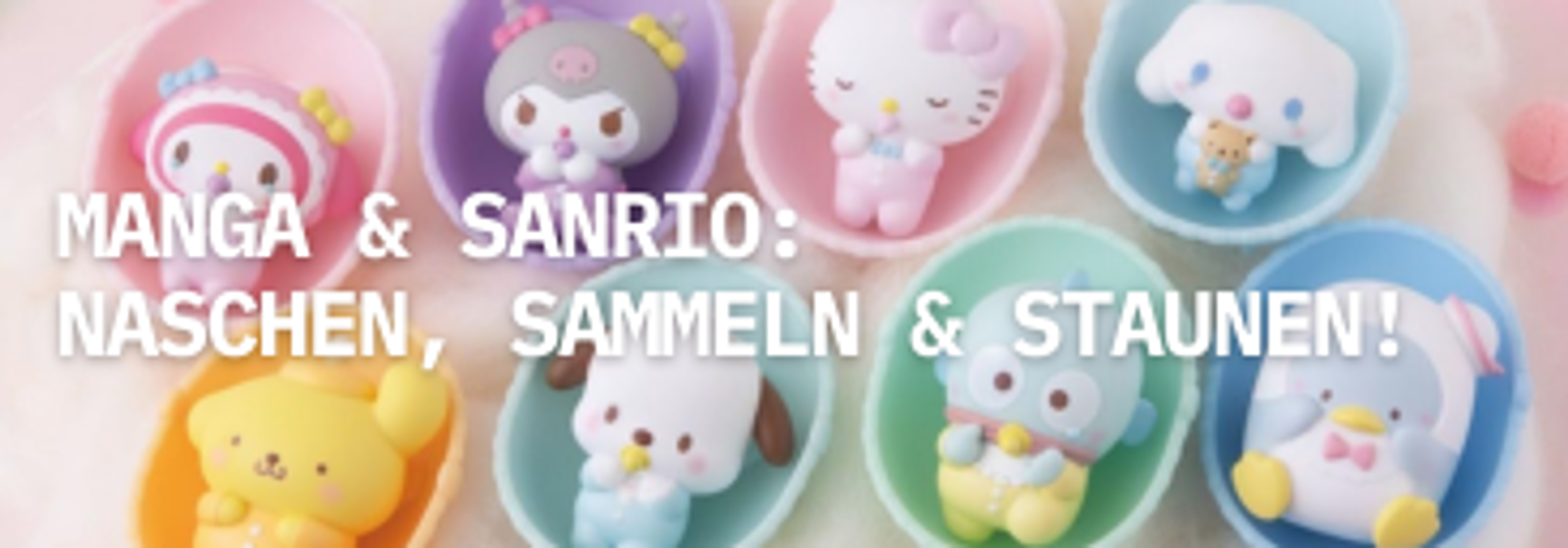 Manga & Sanrio: Naschen, Sammeln & Staunen!