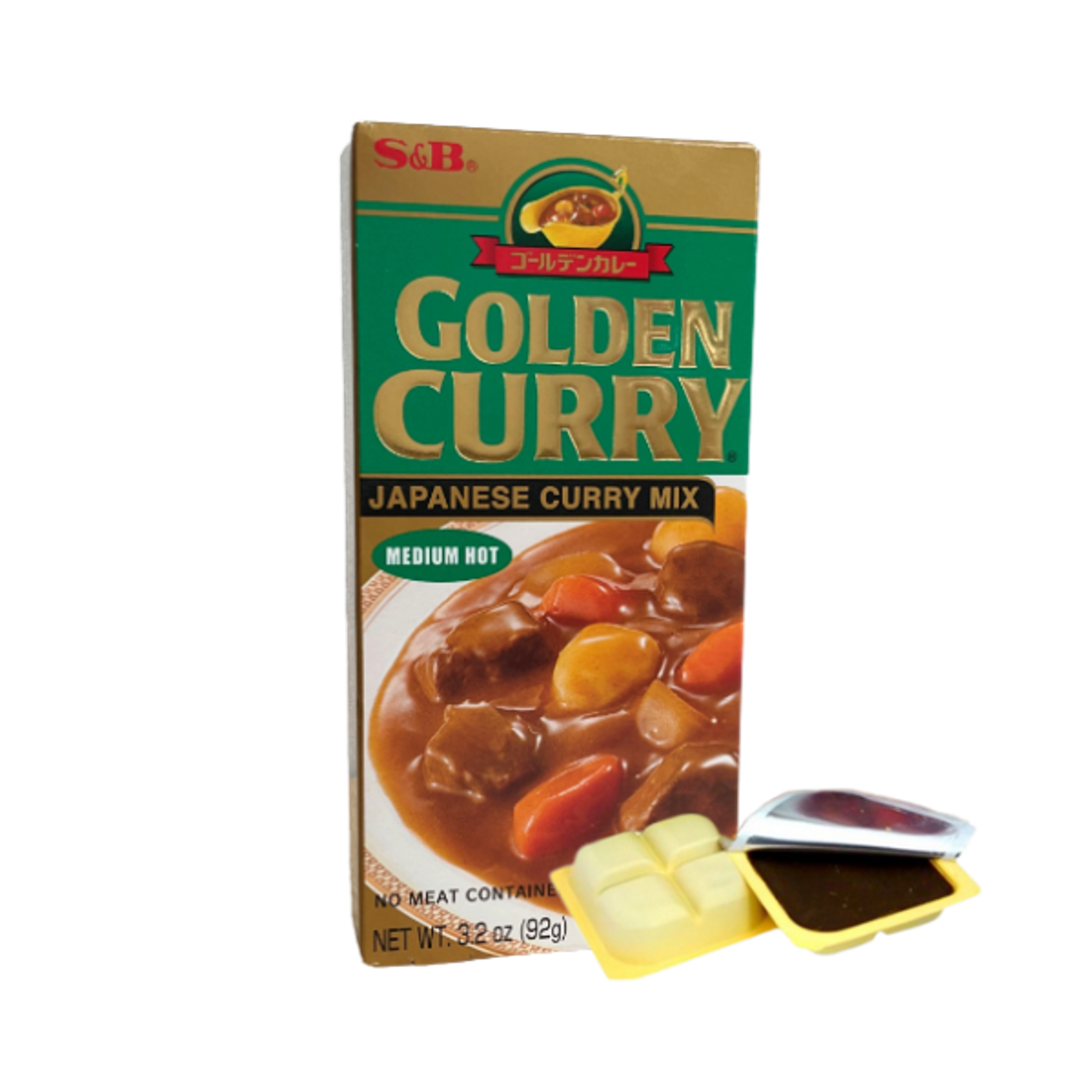 S&B Golden Curry Japanese Curry Medium Hot 92g | Japanisches Curryblock für authentische Gerichte