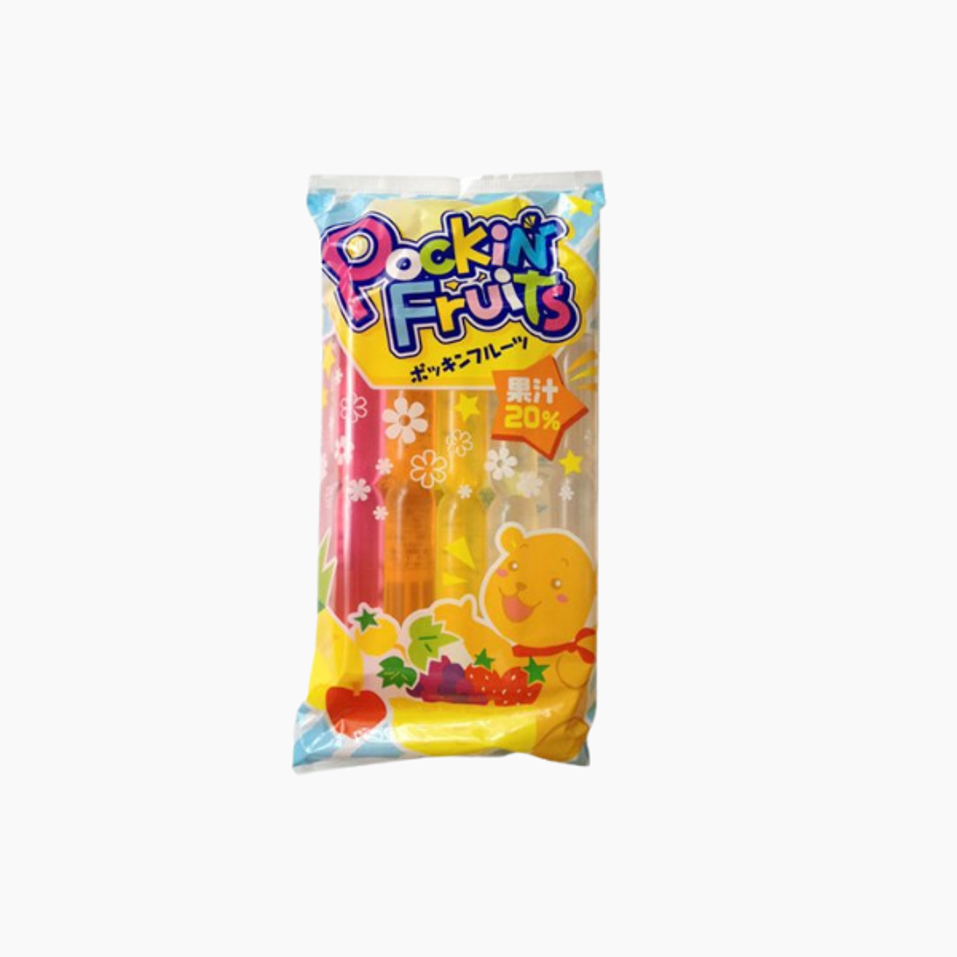 MARUGO Pokkin Fruit Juice 8er Pack – Erfrischende Freeze Pops aus 100% Fruchtsaft