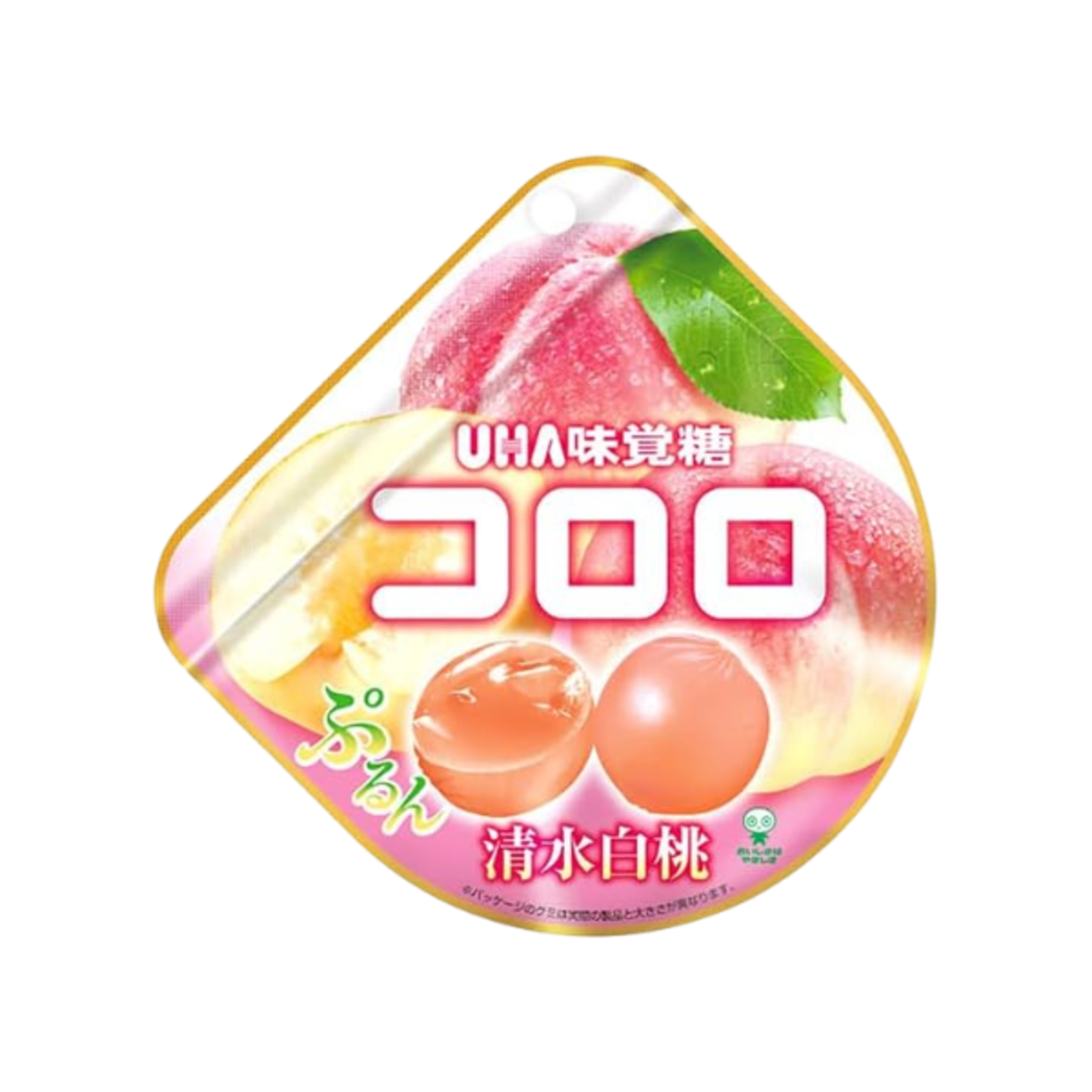 UHA Kororo Weißer Pfirsich 40g | Japanische Premium-Fruchtgummis