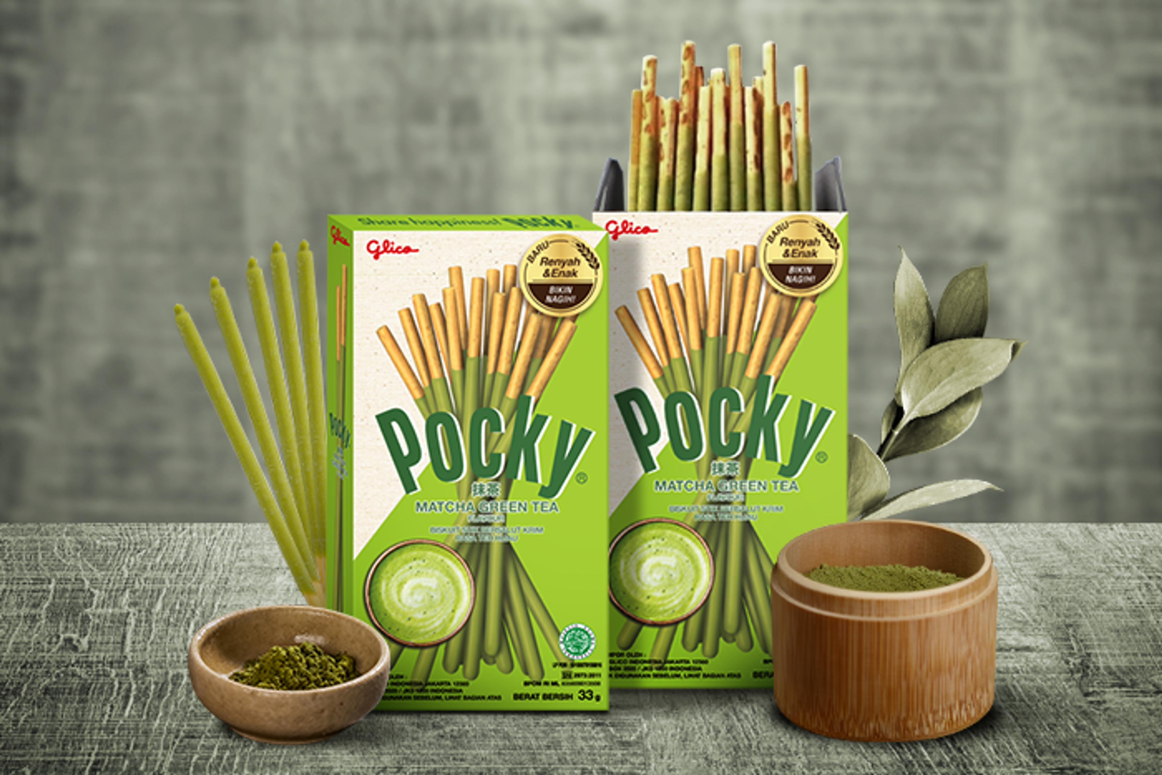 Glico Pocky Milky Matcha: Ein sanfter Genuss von Grüntee und Schokolade.