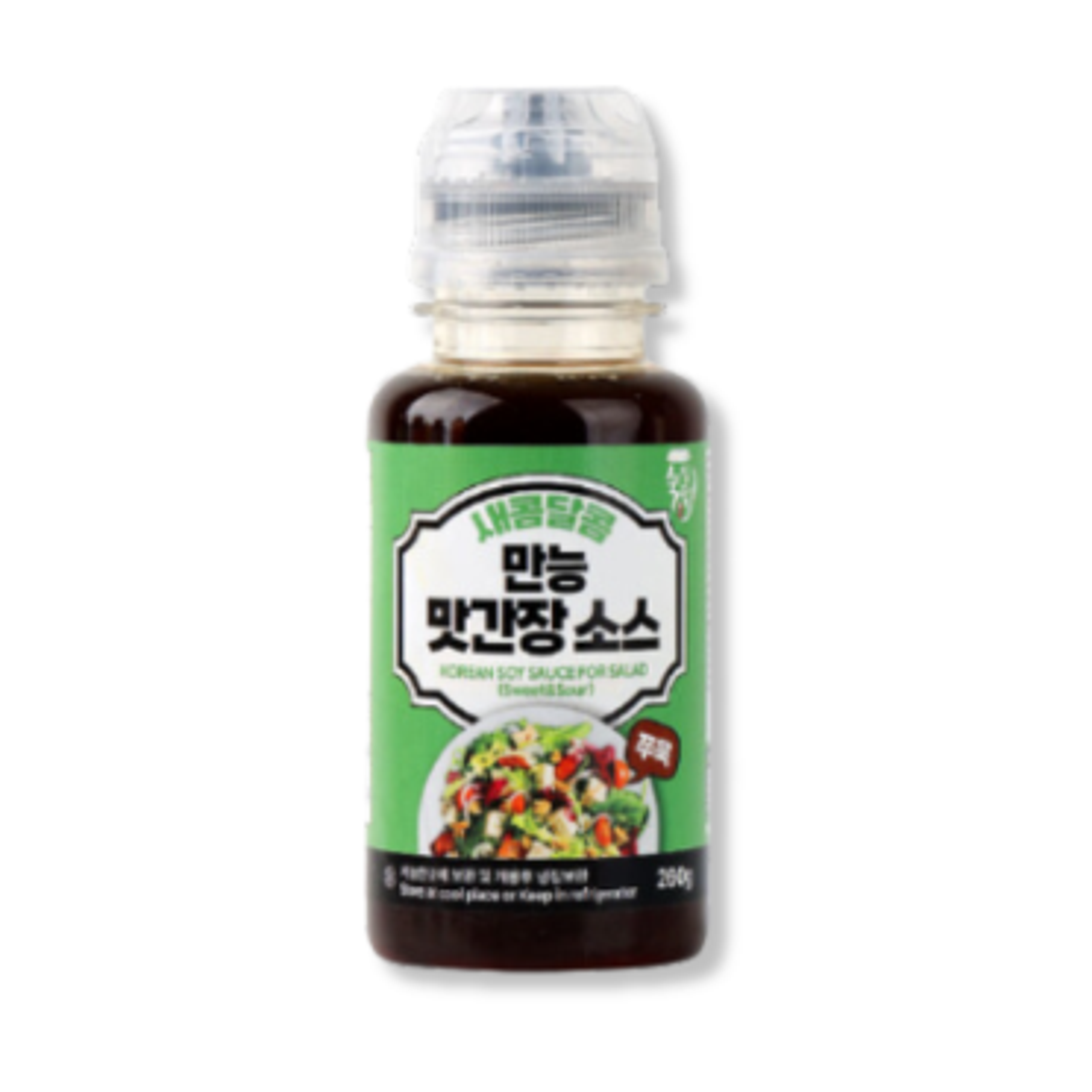 Packaging of Suksungdam Korean soy sauce for salad (sweet and sour) 260g.