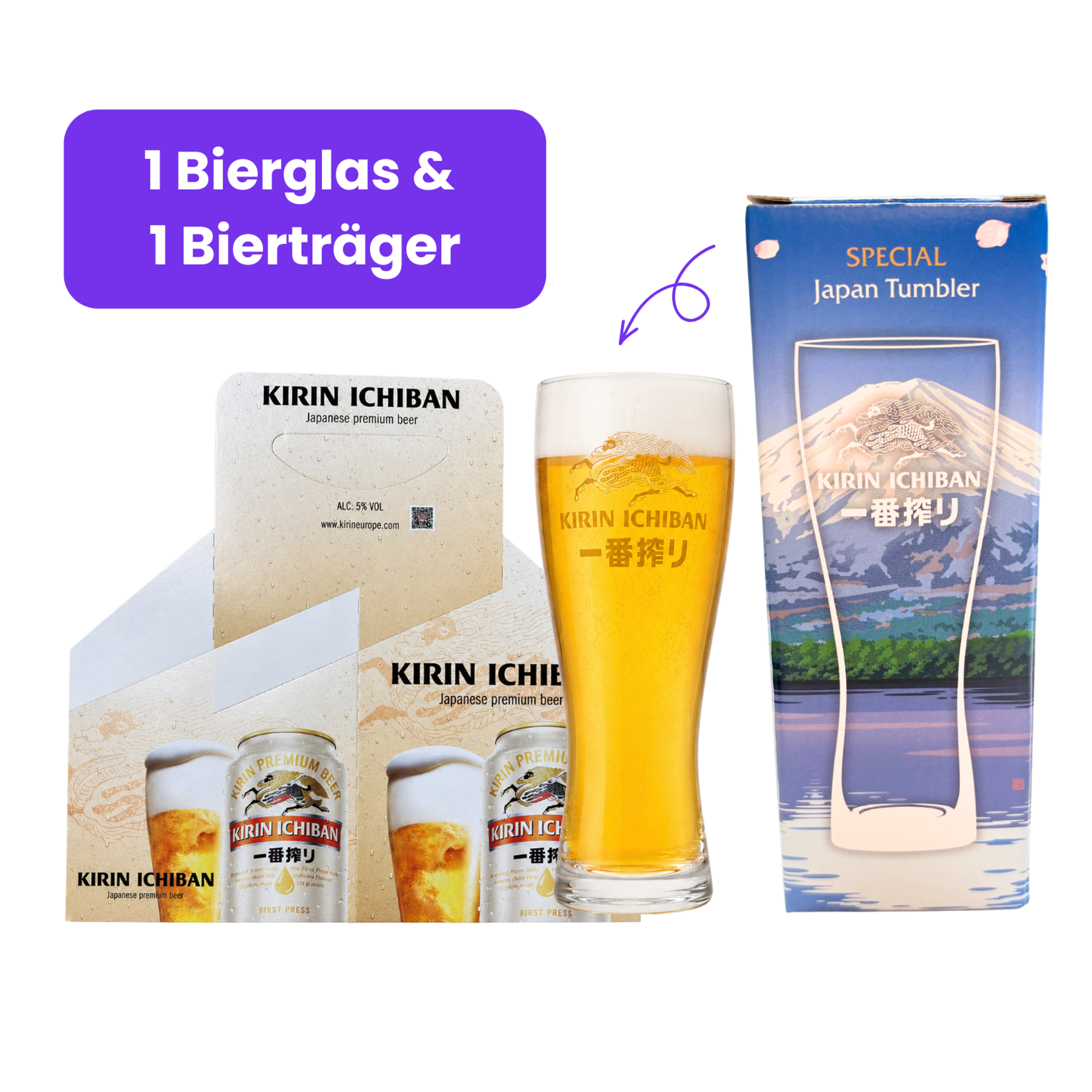 Kirin Ichiban Bier-Set