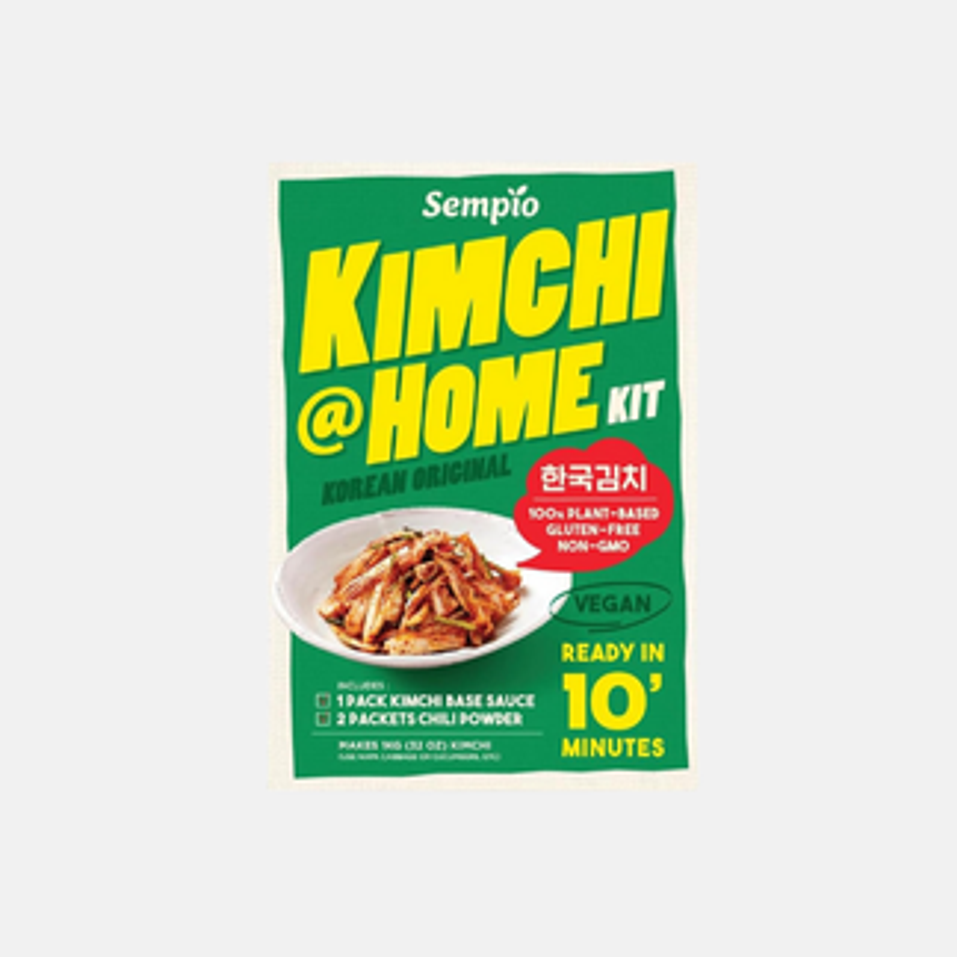 Sempio Kimchi-Kit Vegan 170g – Glutenfreies, pflanzenbasiertes Kimchi-Kit, in nur 10 Minuten fertig