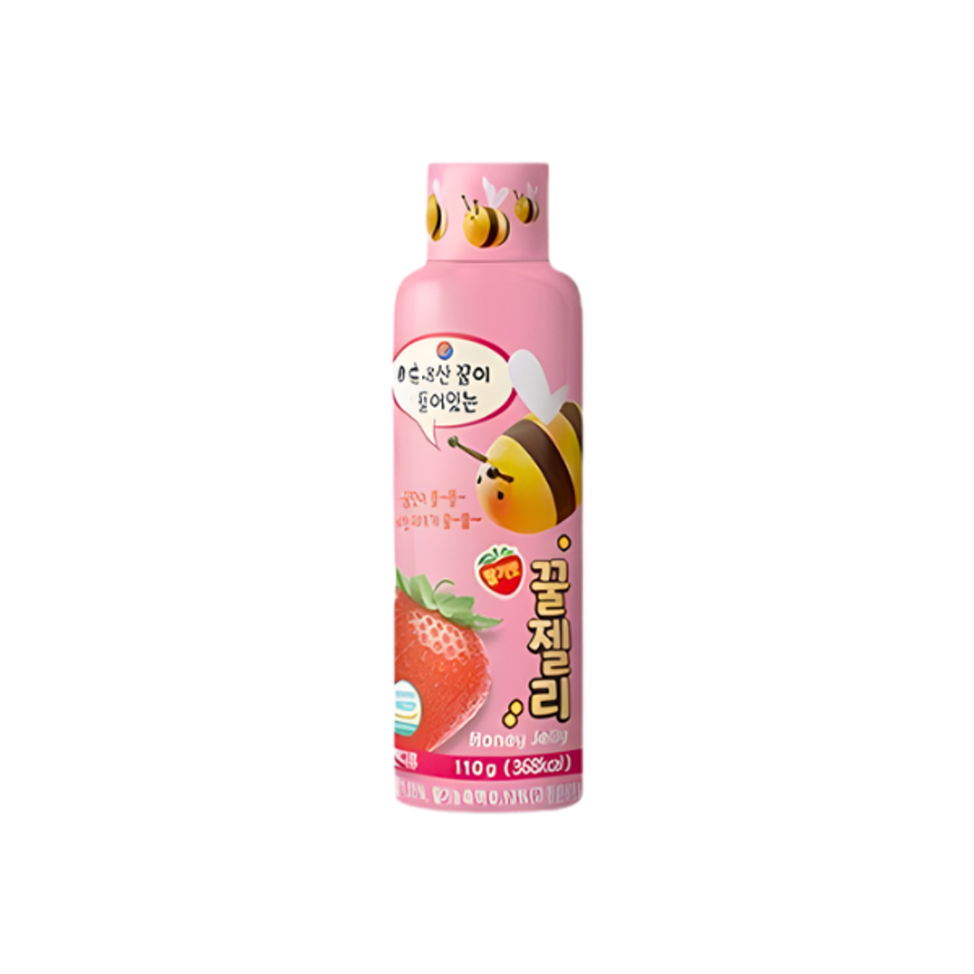 Honey Jelly Erdbeere 110g | Süßer Snack zum Drücken & Trend Dessert