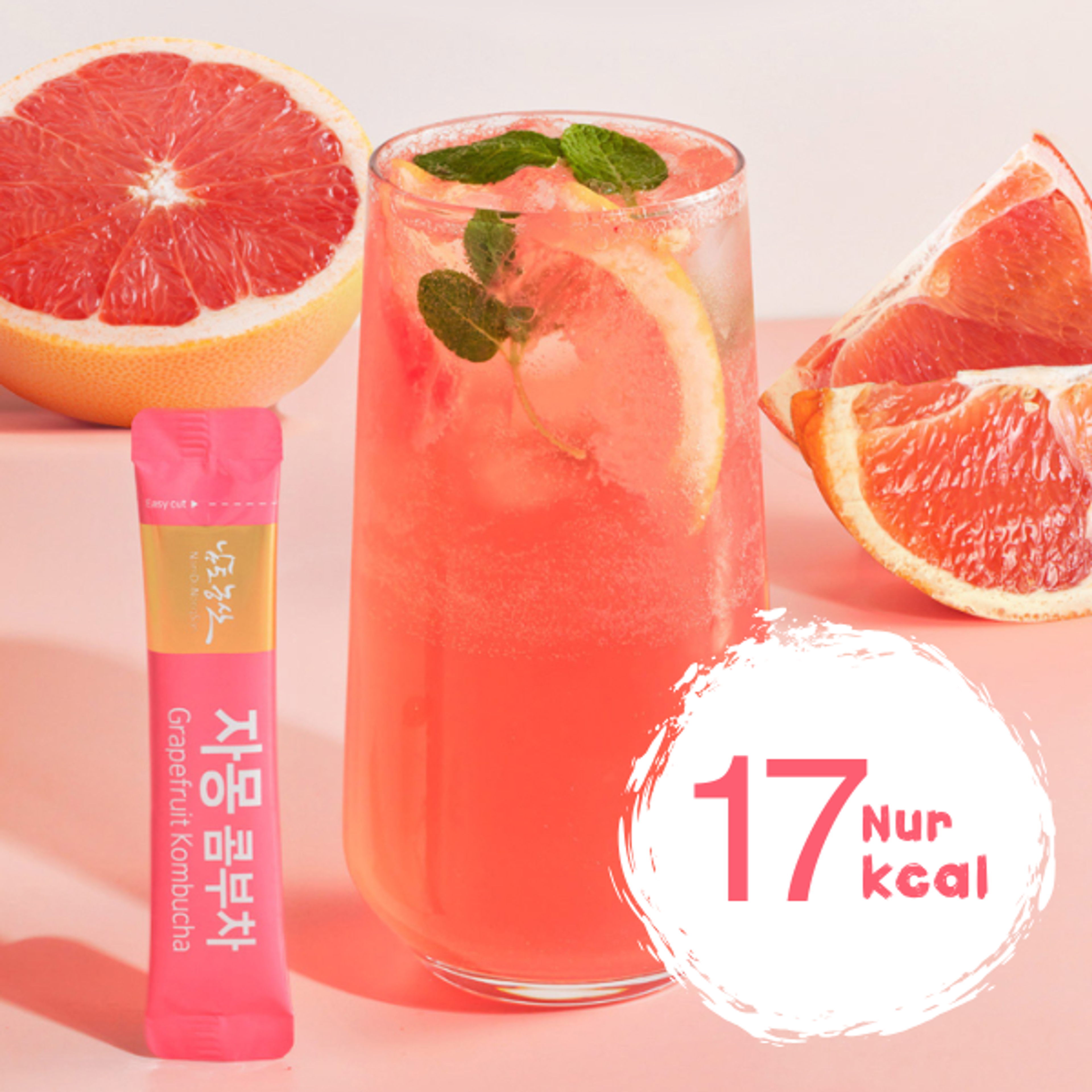 NAMDONONGSAN Grapefruit Kombucha Mix 5 g x 30 | Refreshing Grapefruit Kombucha Powder Drink