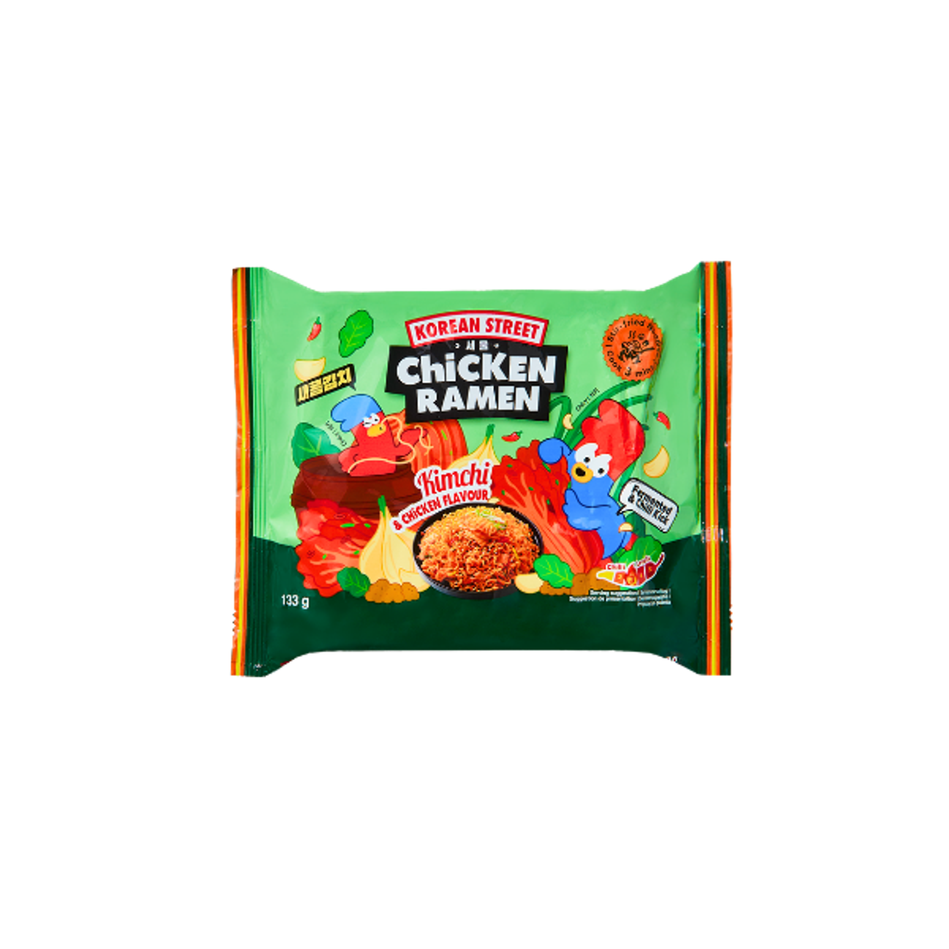 KOREAN STREET Kimchi & Chicken Ramen 133g | Würzige Instantnudeln