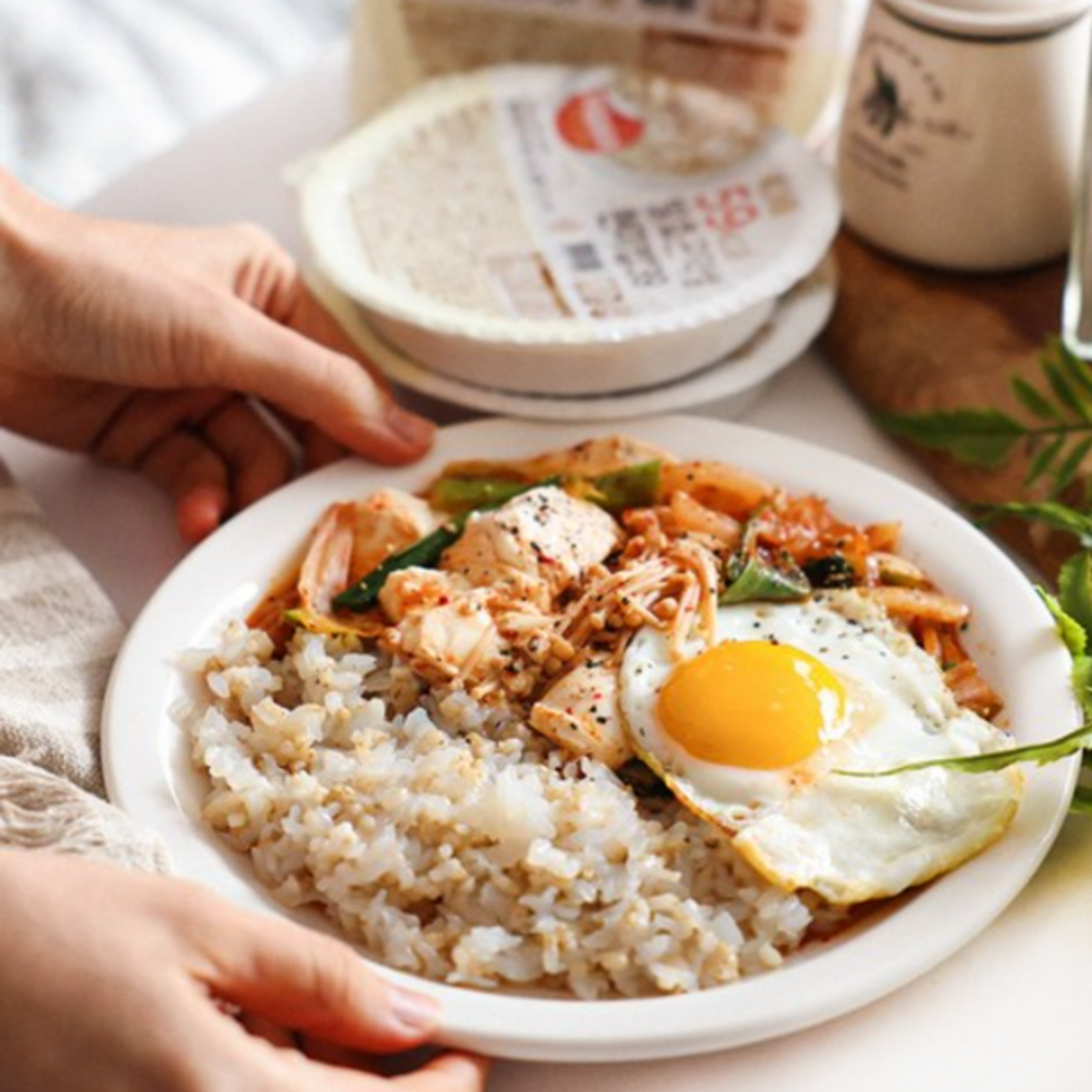 PEOGOBIUM Konjac Rice Brown Rice 150g – Light, Satisfying Bowl