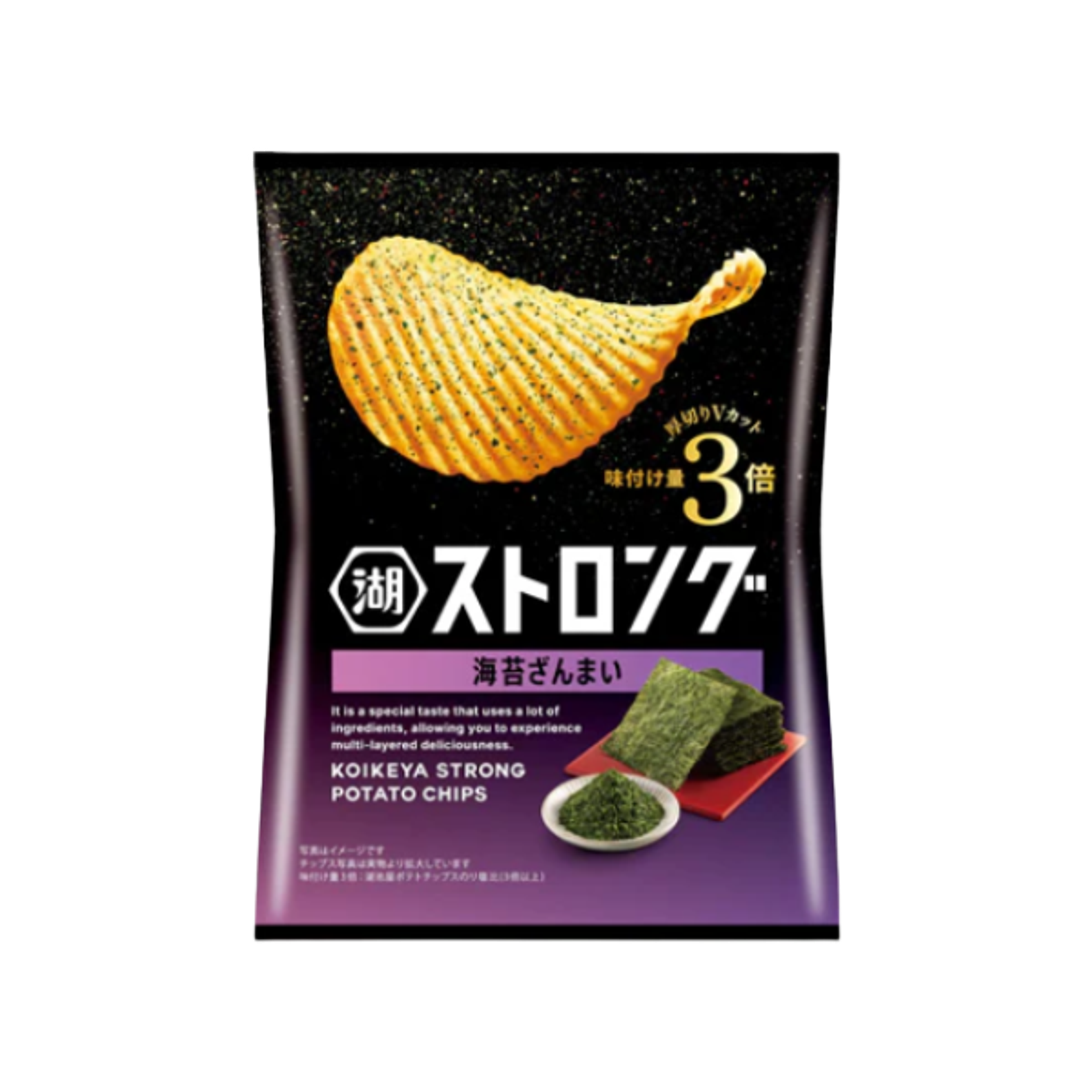 Koikeya Strong Potato Chips Nori Zanmai 53g