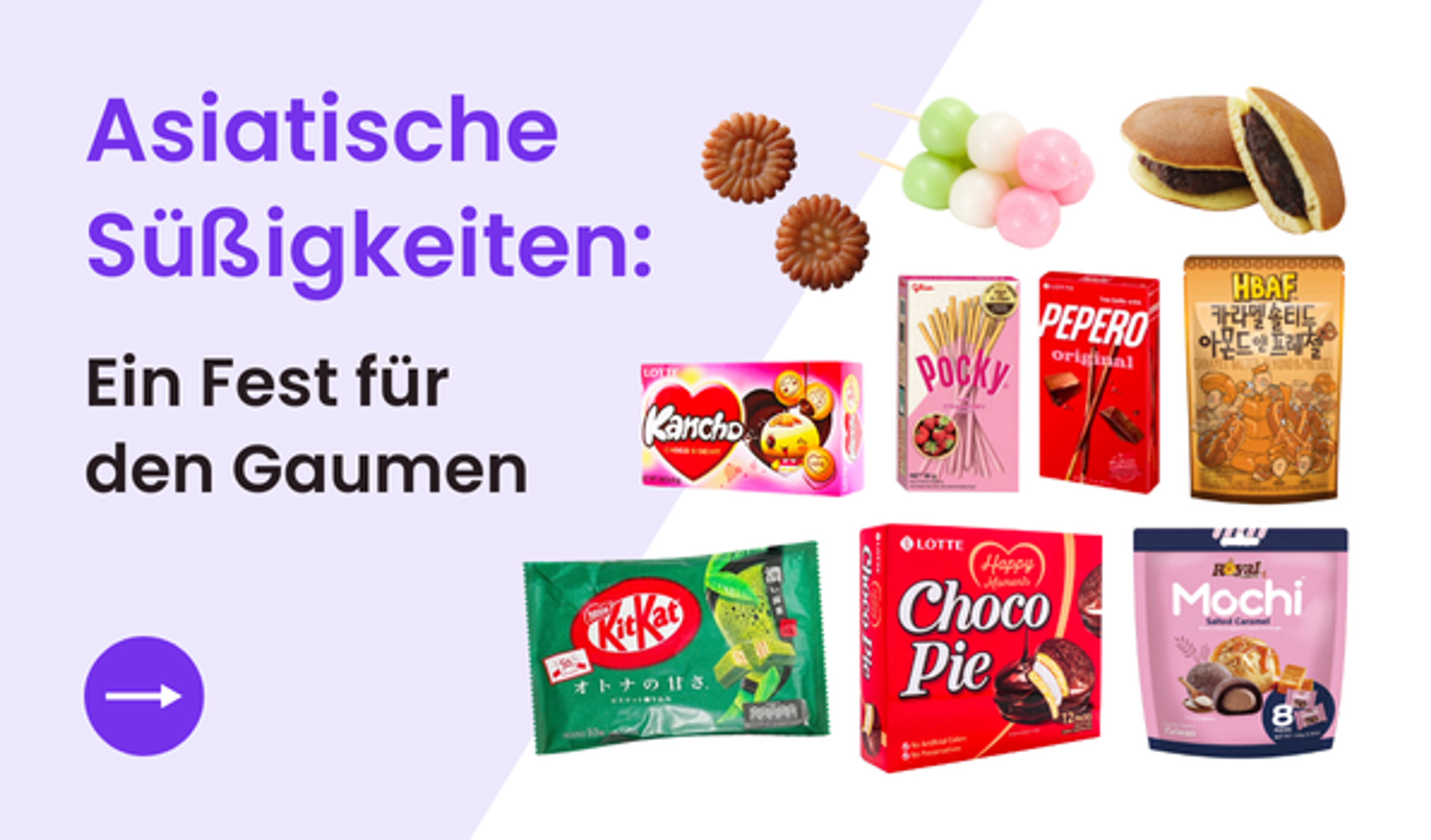 Asiatische Süßigkeiten-Welt