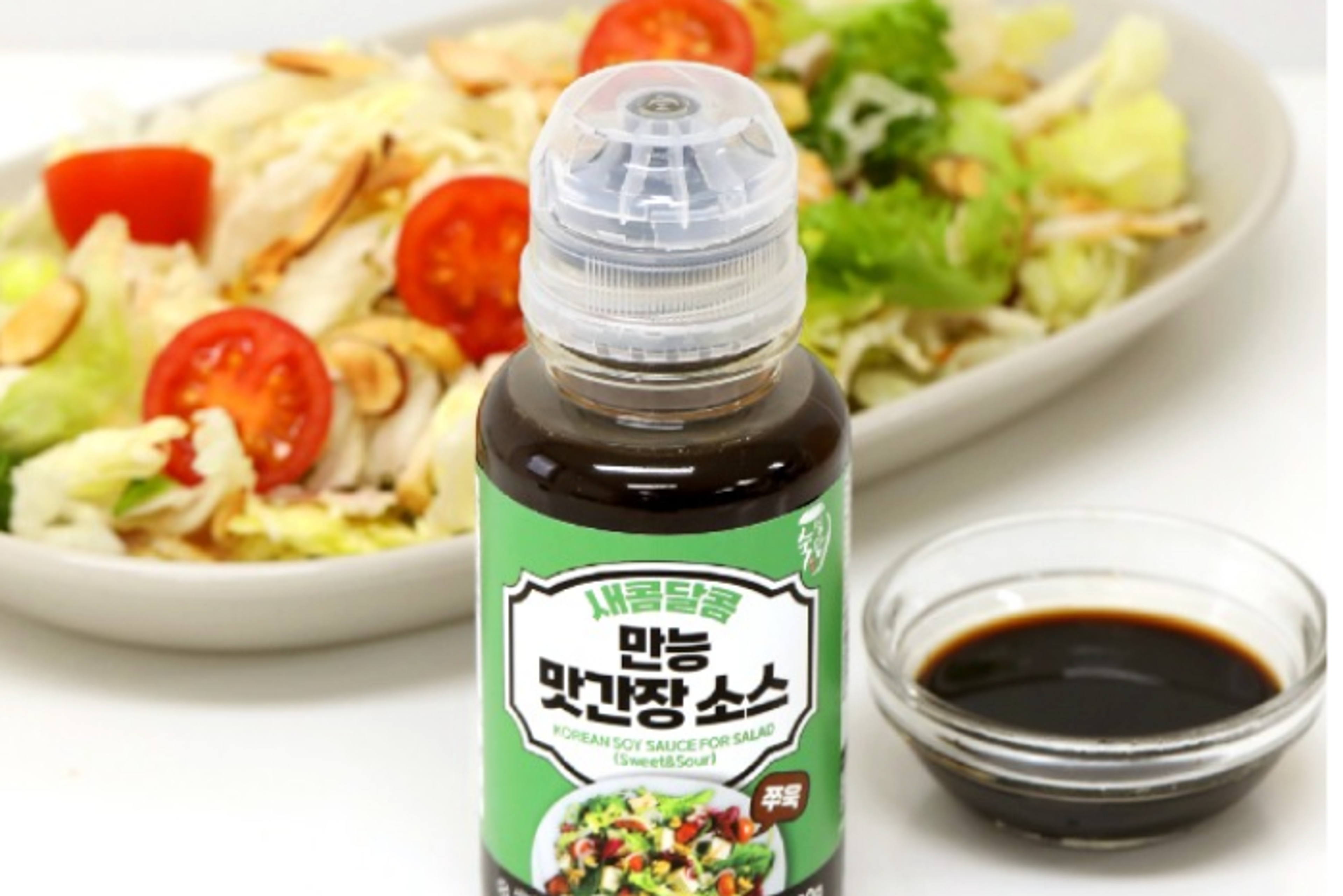 Verpackung der Suksungdam Koreanischen Sojasoße für Salat (süß und sauer) 260g.