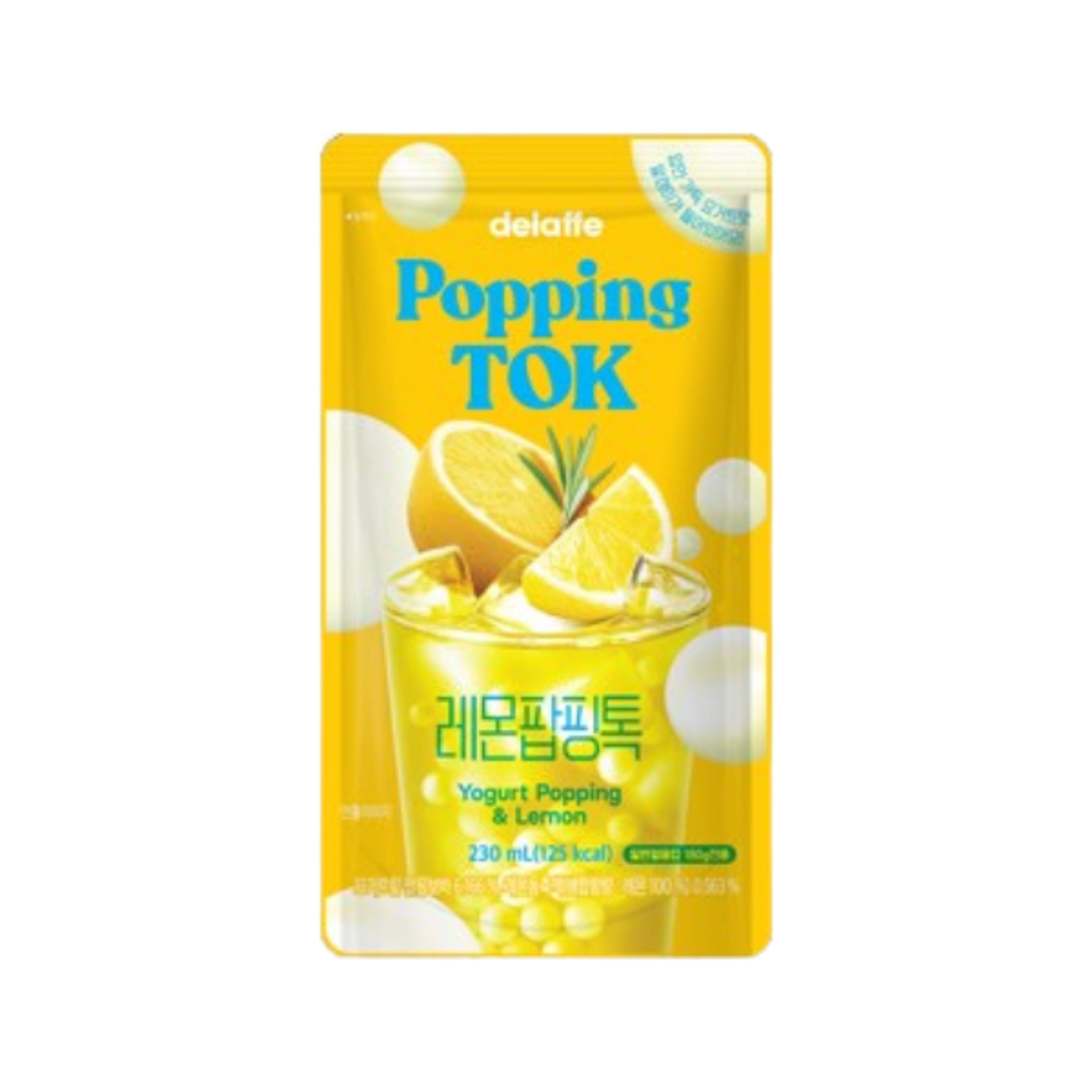 DELAFFE Popping & Lemon Tok 230ml – Prickelnde Limonade
