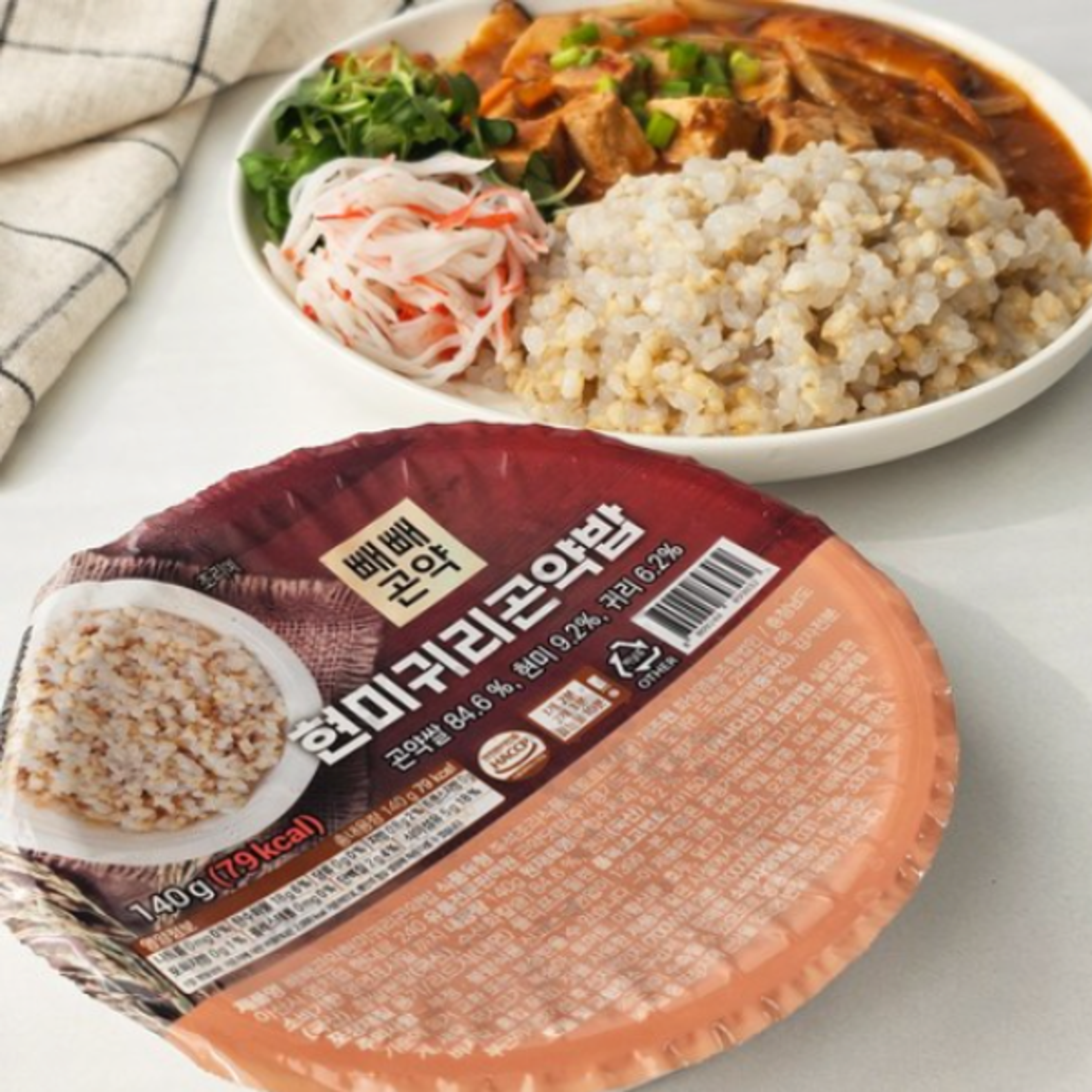 PEOGOBIUM Konjac Rice Brown Rice Oats 150g – Light Bowl