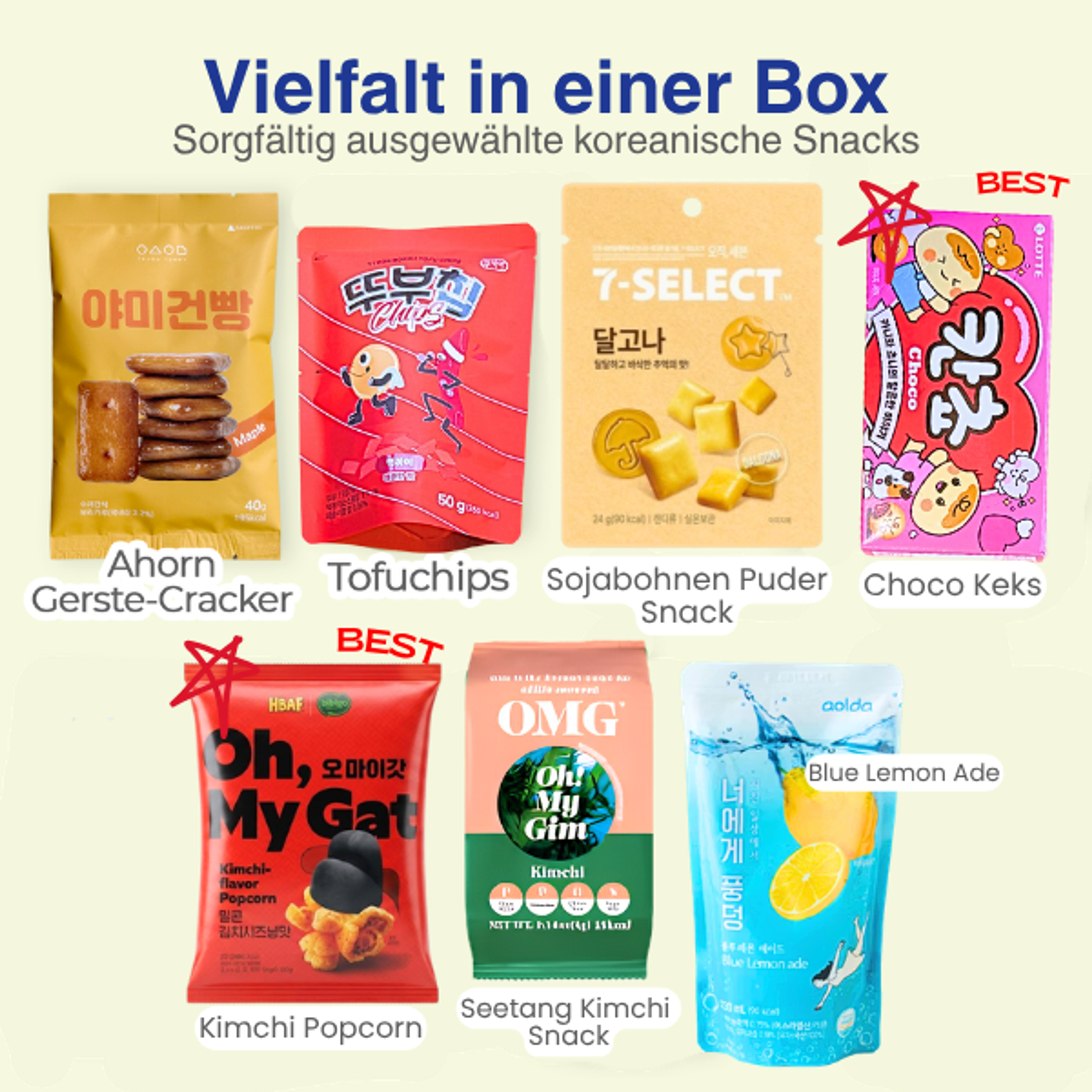 Korean Snack Box – Originale K-Snacks & Drinks mit Culture Guide