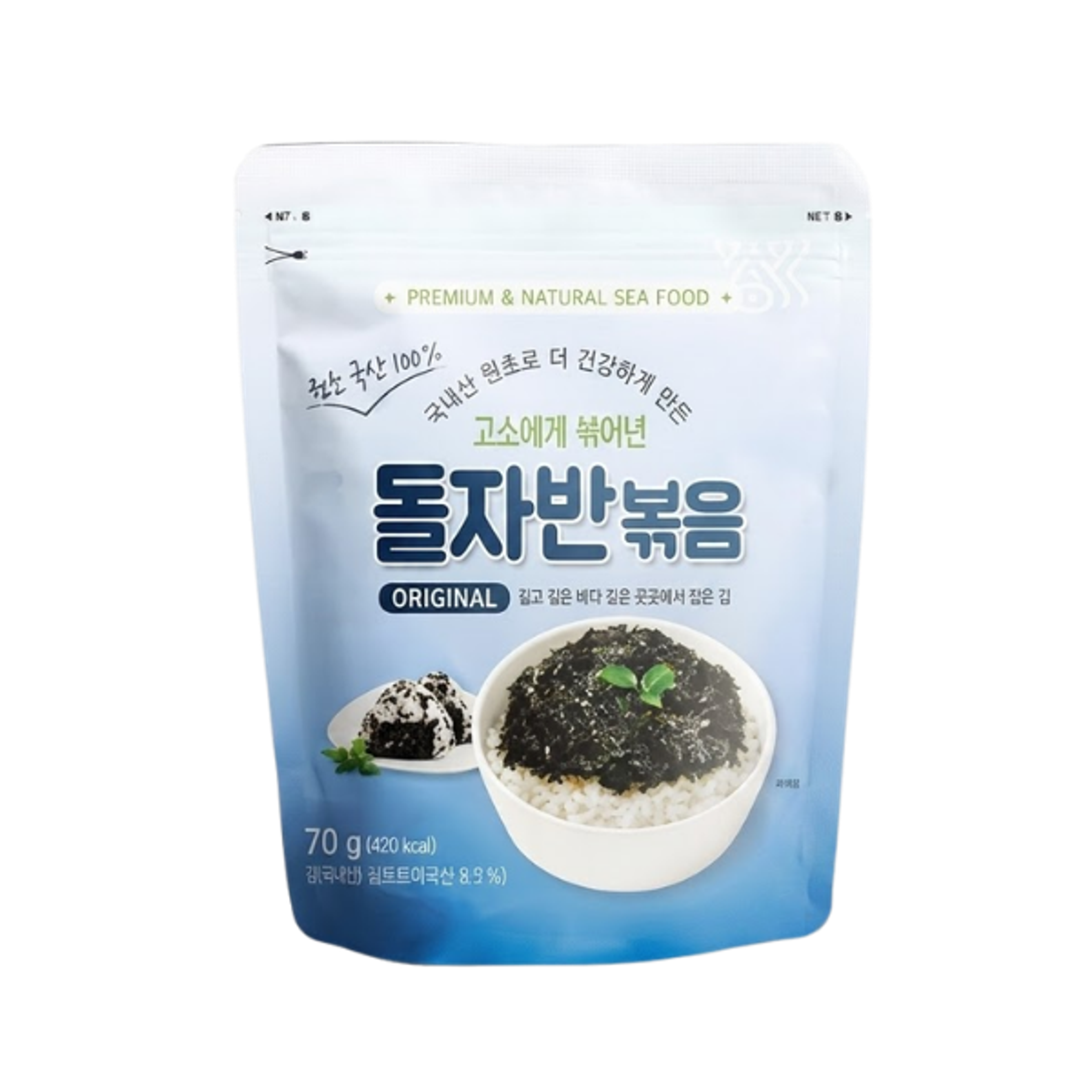BADAMFOOD Algenflocken 70g: Geröstet & Gewürzt | Koreanischer Snack | Jetzt kaufen!