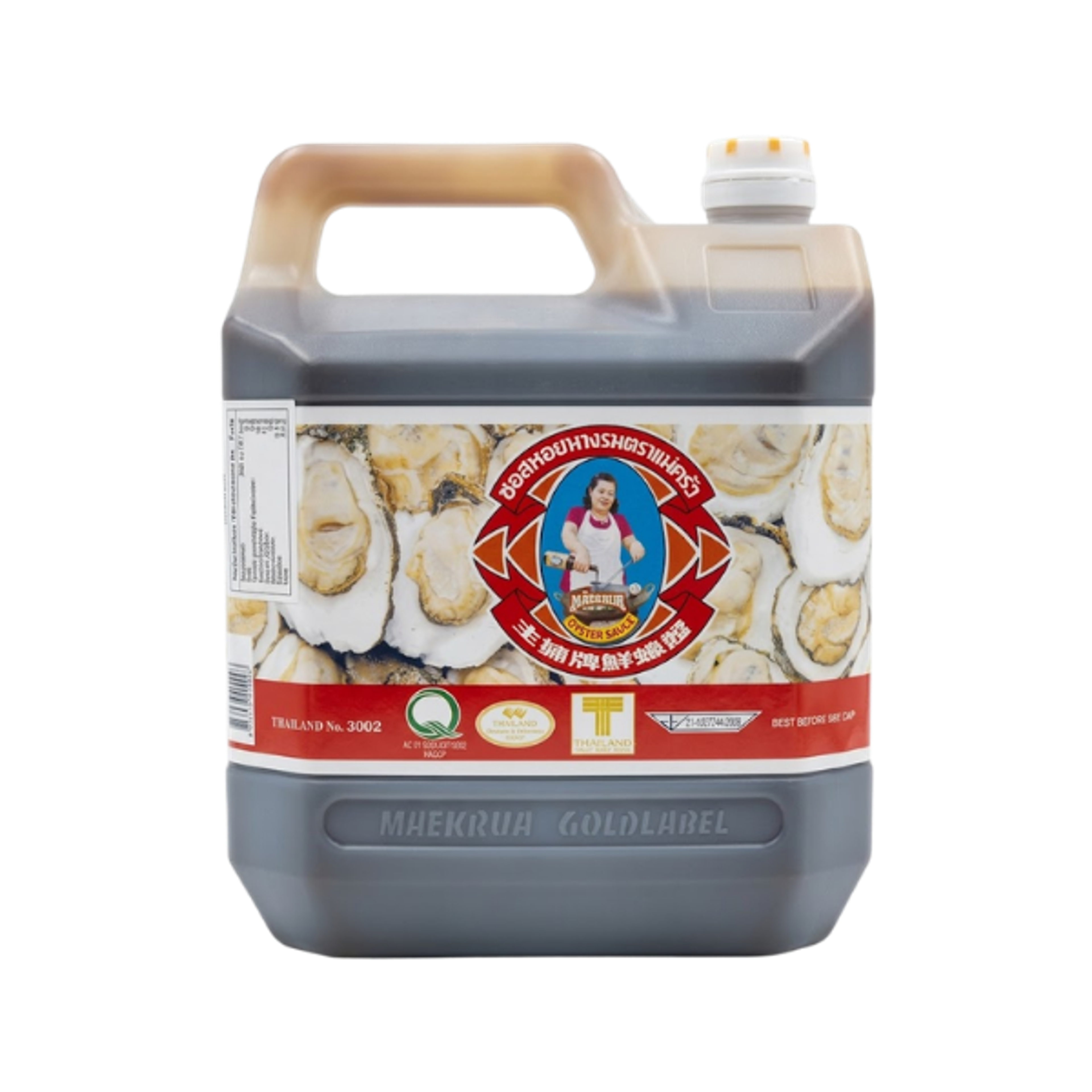 MAEKRUA Oyster Sauce 4.5kg | Thailändische Austernsauce für Asia-Küche