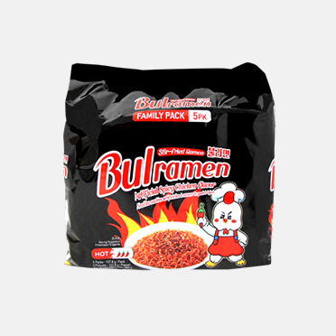 Bulramen Spicy Stir-fried Ramen 5er-Pack | Vegan Scharfer Geschmack