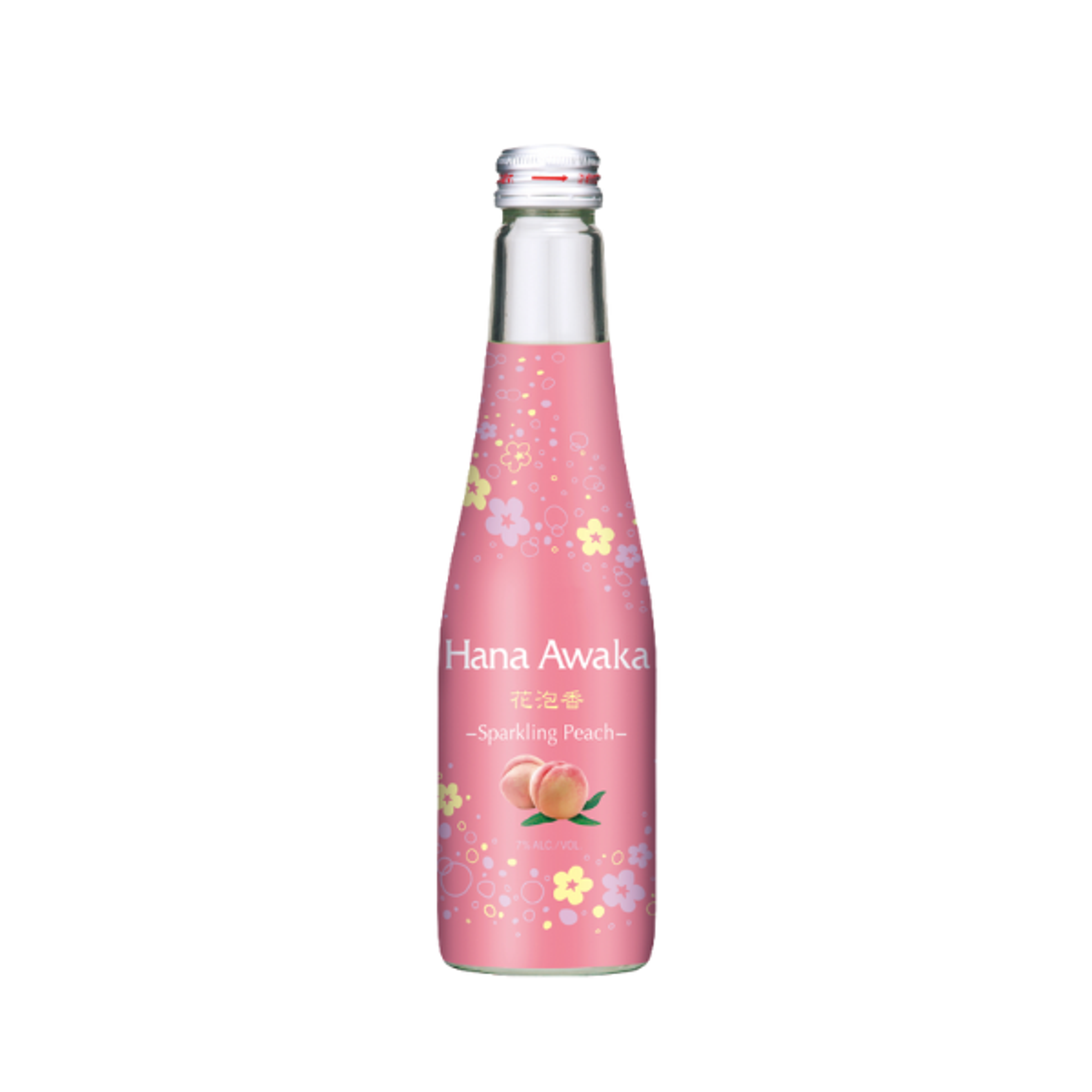 OZEKI Hana Awaka Sparkling Sake Peach 7% 250 ml | Leichter, prickelnder Sake mit Pfirsichgeschmack