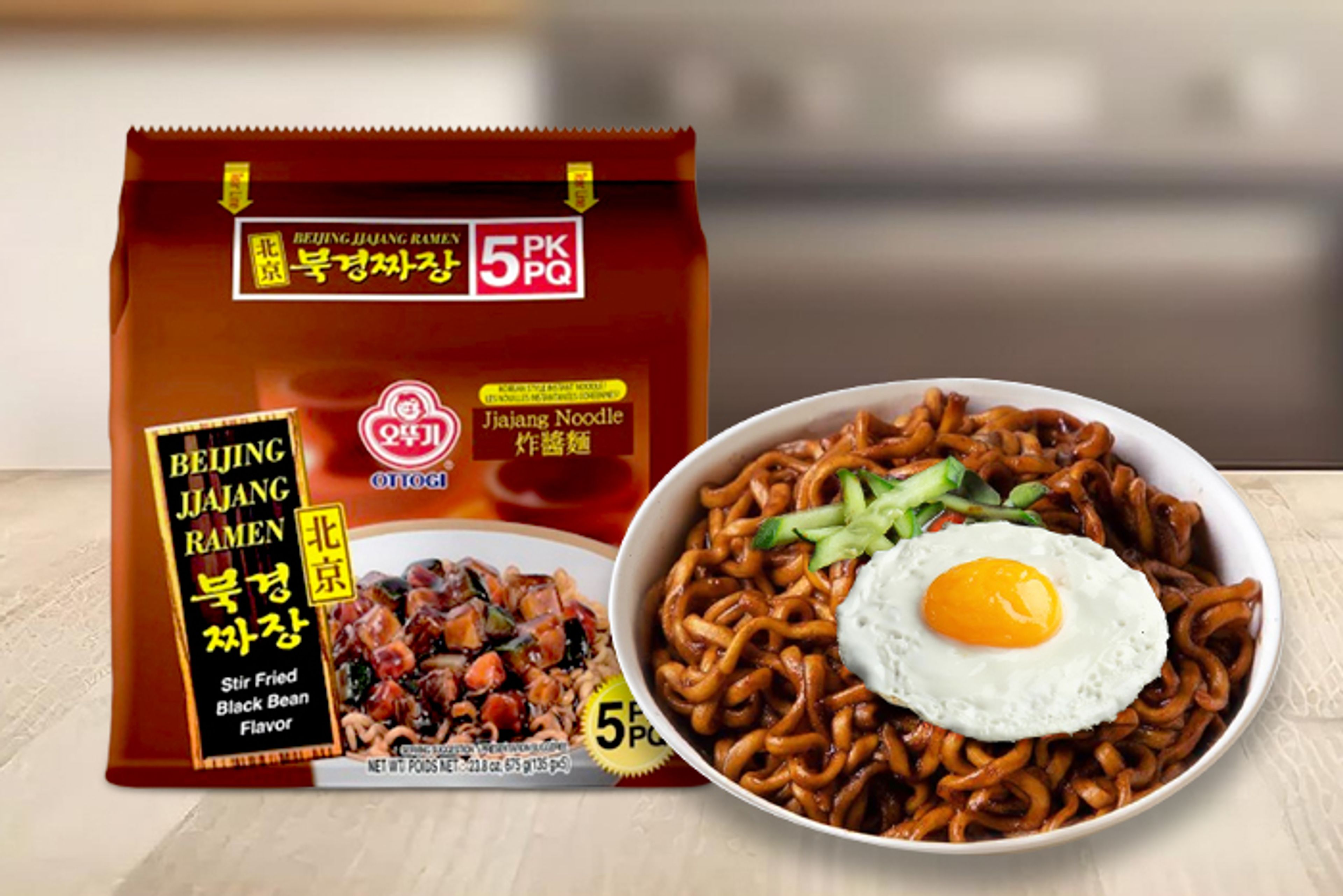 OTTOGI Peking Jjajang Ramen 5er-Packung.