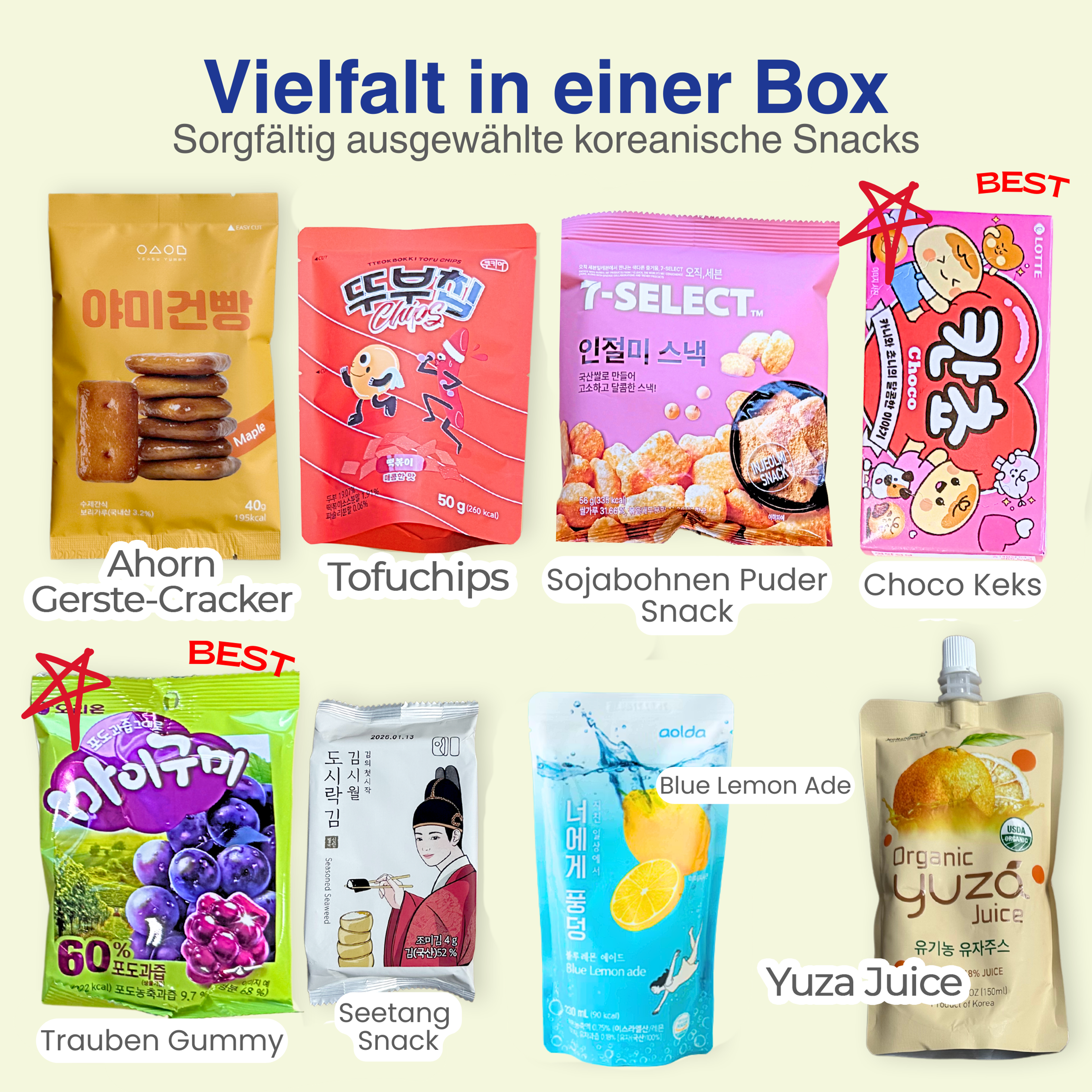 Korean Snack Box – Authentic K-Food Snacks & Drinks with Culture Guide