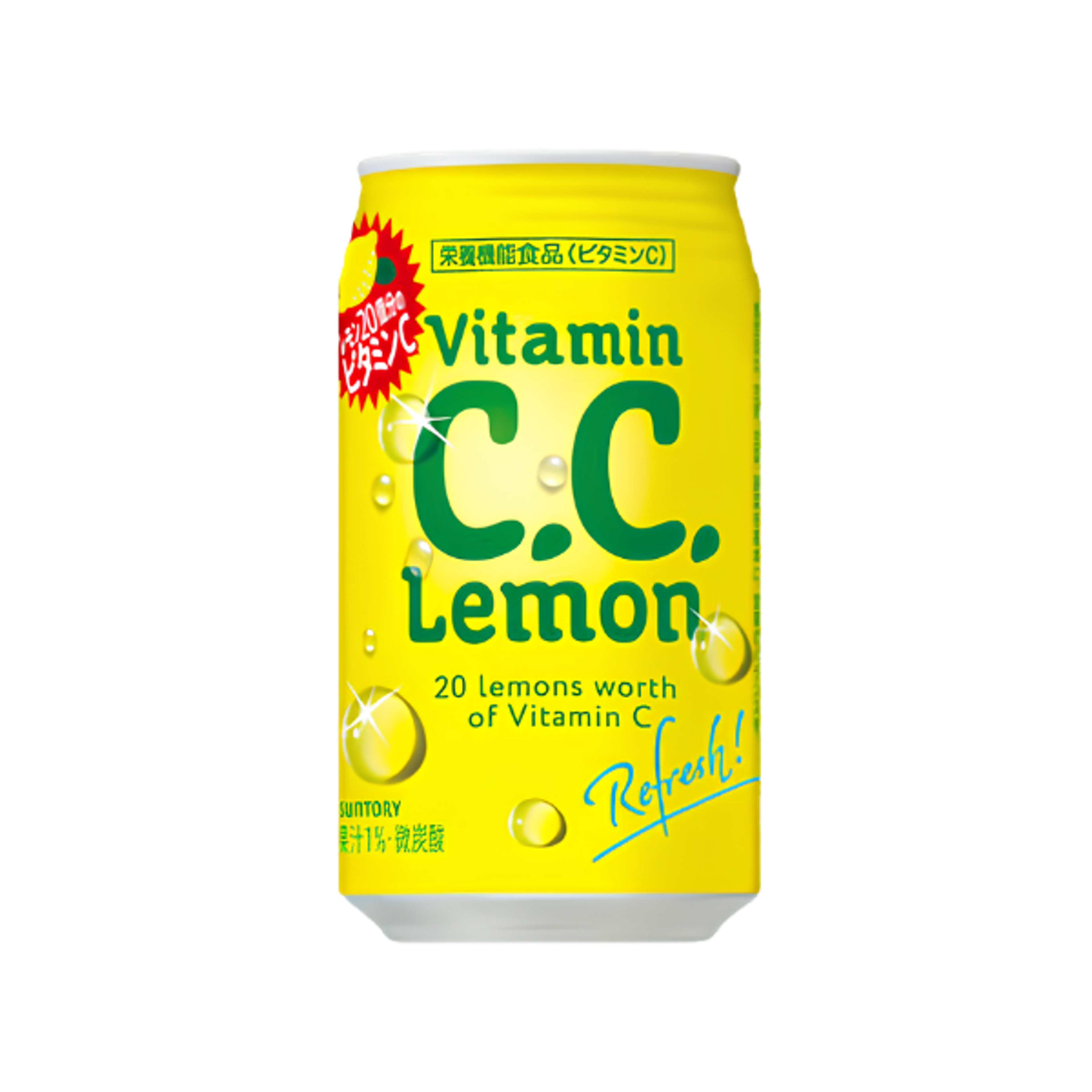 SUNTORY C.C. Lemon Drink 350ml | Erfrischendes japanisches Zitronengetränk