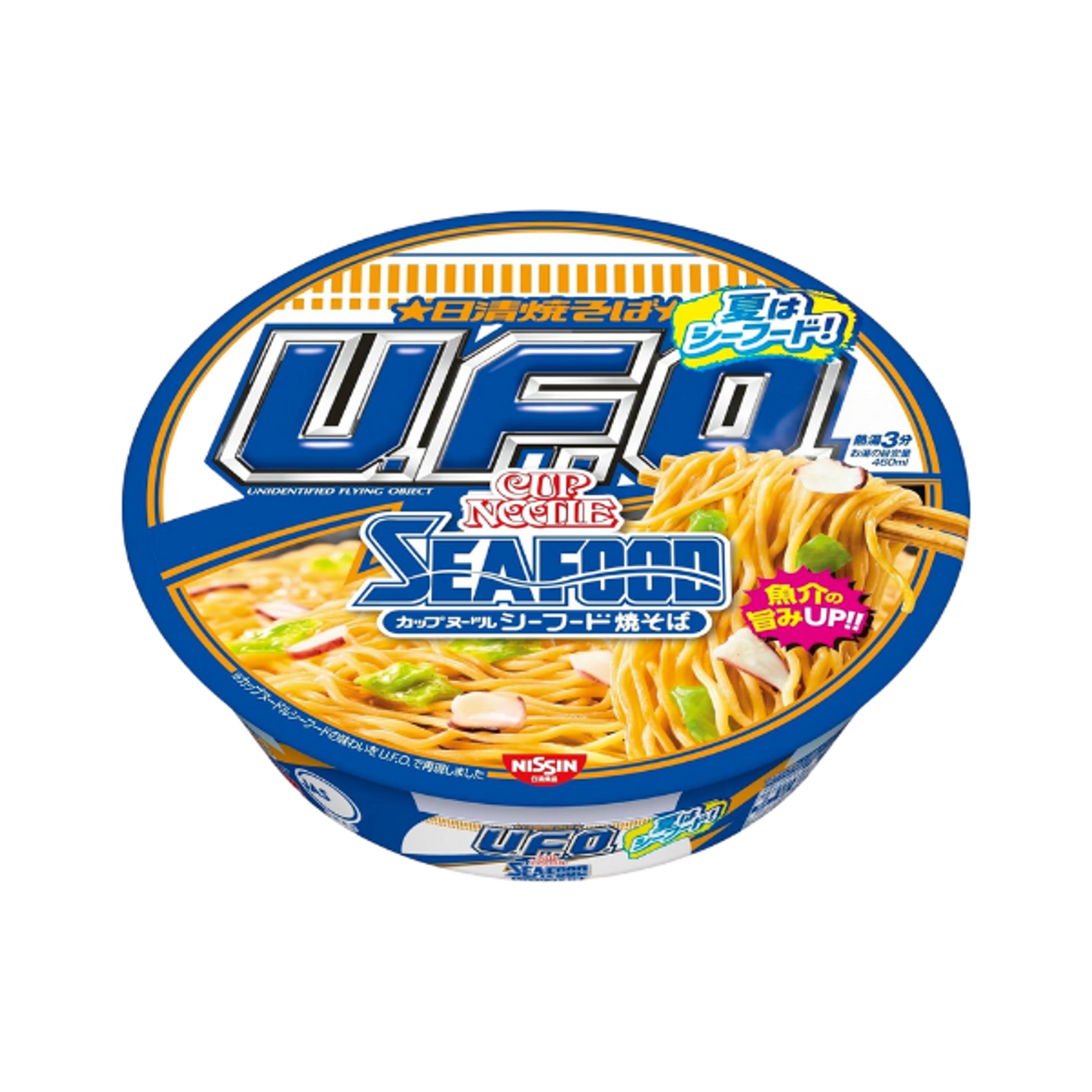 NISSIN UFO Seafood Fried Noodles 101g – Japanese Instant Fried Noodles with Seafood Flavor