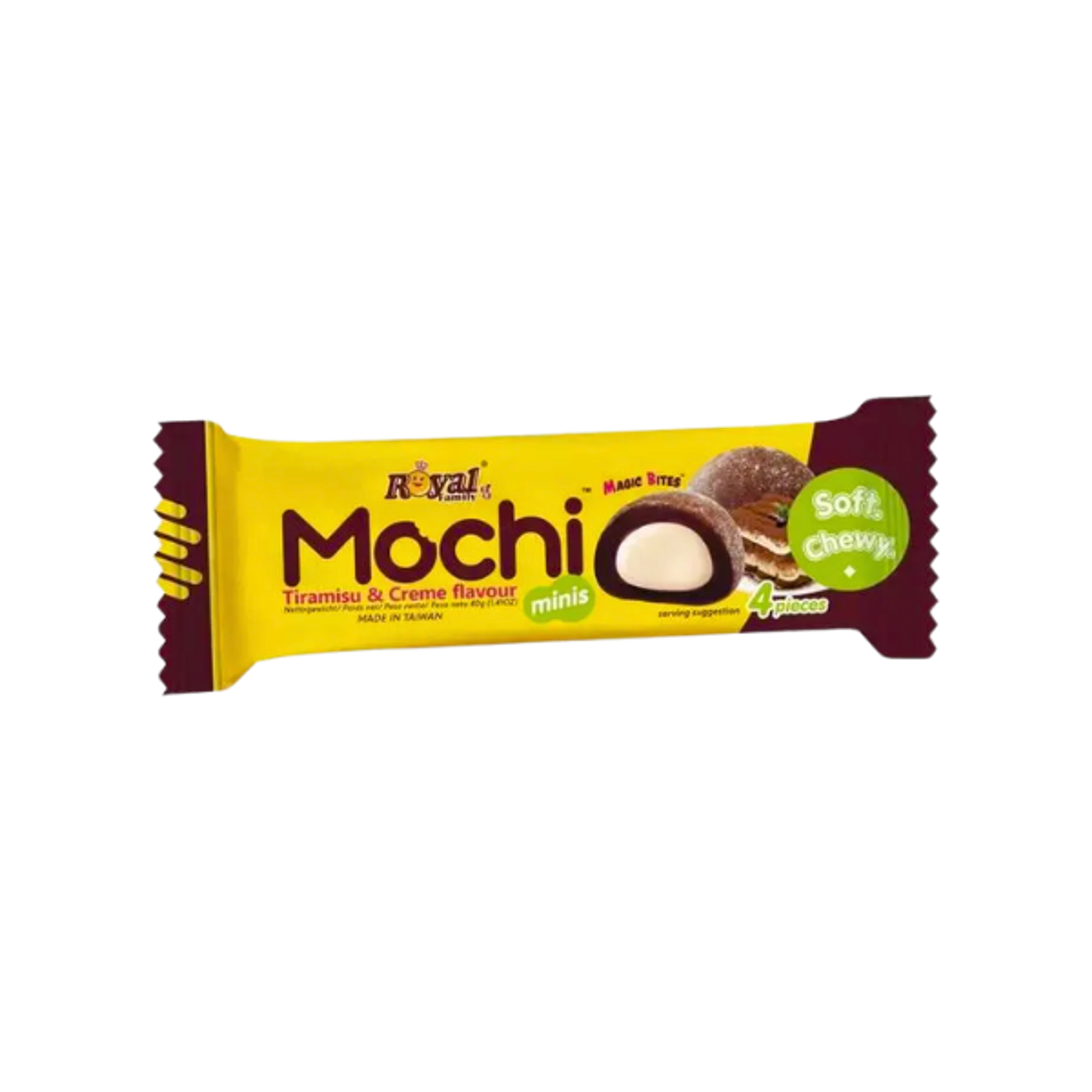 ROYAL FAMILY Mini Mochi Tiramisu 40g | Weiche Mochi mit Tiramisu-Creme