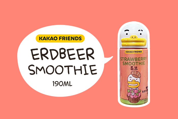 Youus Kakao Friends Erdbeer(Strawberry)-Smoothie 190ml - Ideal für Gesundheit und Diät