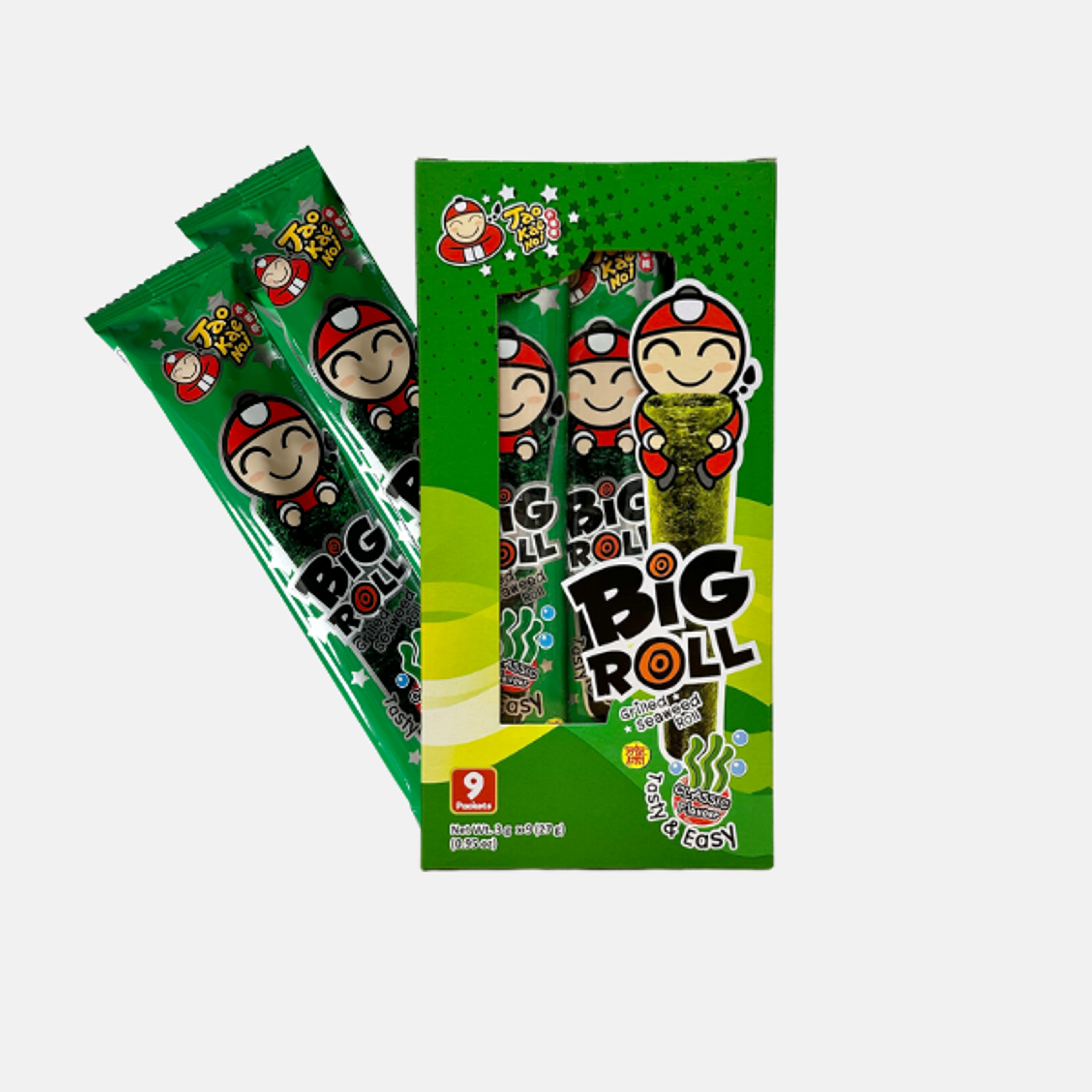 TAO KAE NOI Big Roll CLASSIC 9 Sticks - Grilled Seaweed Roll Classic Flavor