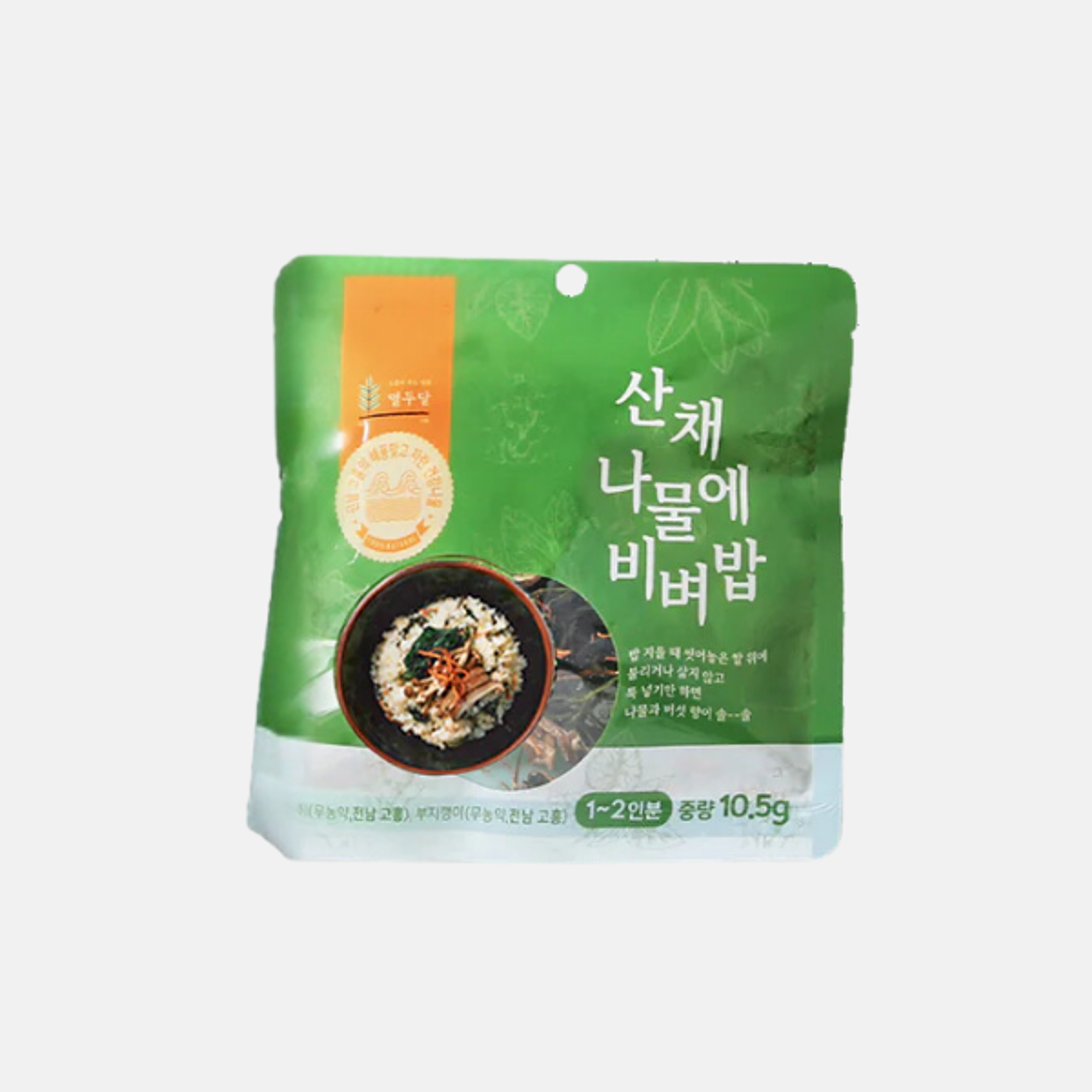 DAMWOO Korean Bibimbap Namul Mix - Sanchae 10.5g – Authentischer koreanischer Wildgemüsemix aus dem Bergland