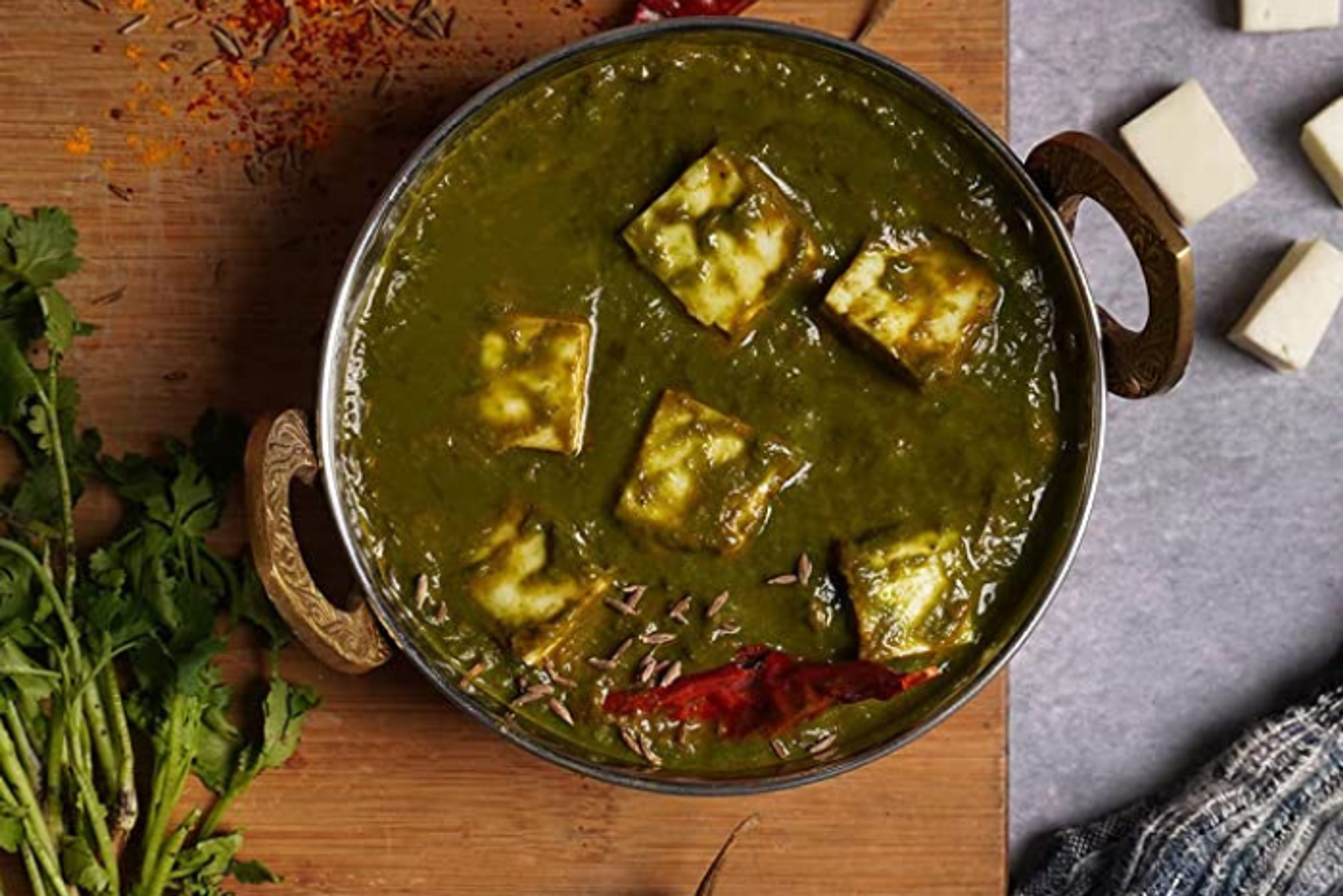 Palak Paneer mit Tofu