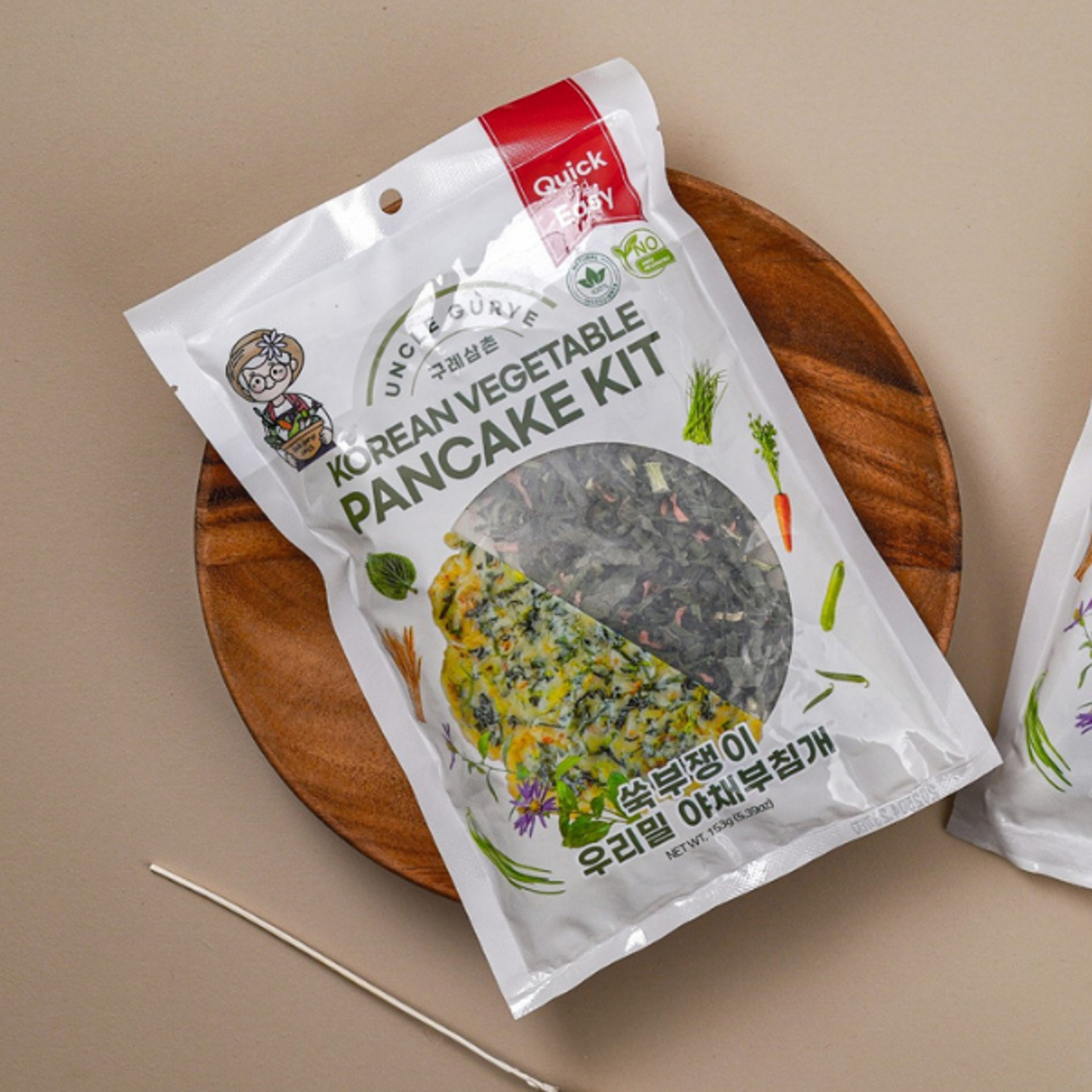 GURYE Korean Vegetable Pancake Kit 153g | Korean Veggie Pancake Mix – Crispy, Savory & Easy to Make